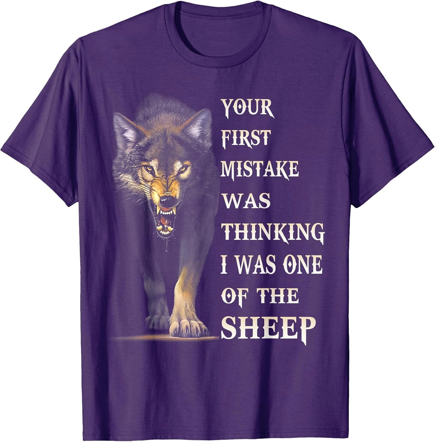 Funny Wolf I Was One Of The Sheep Tee Shirt