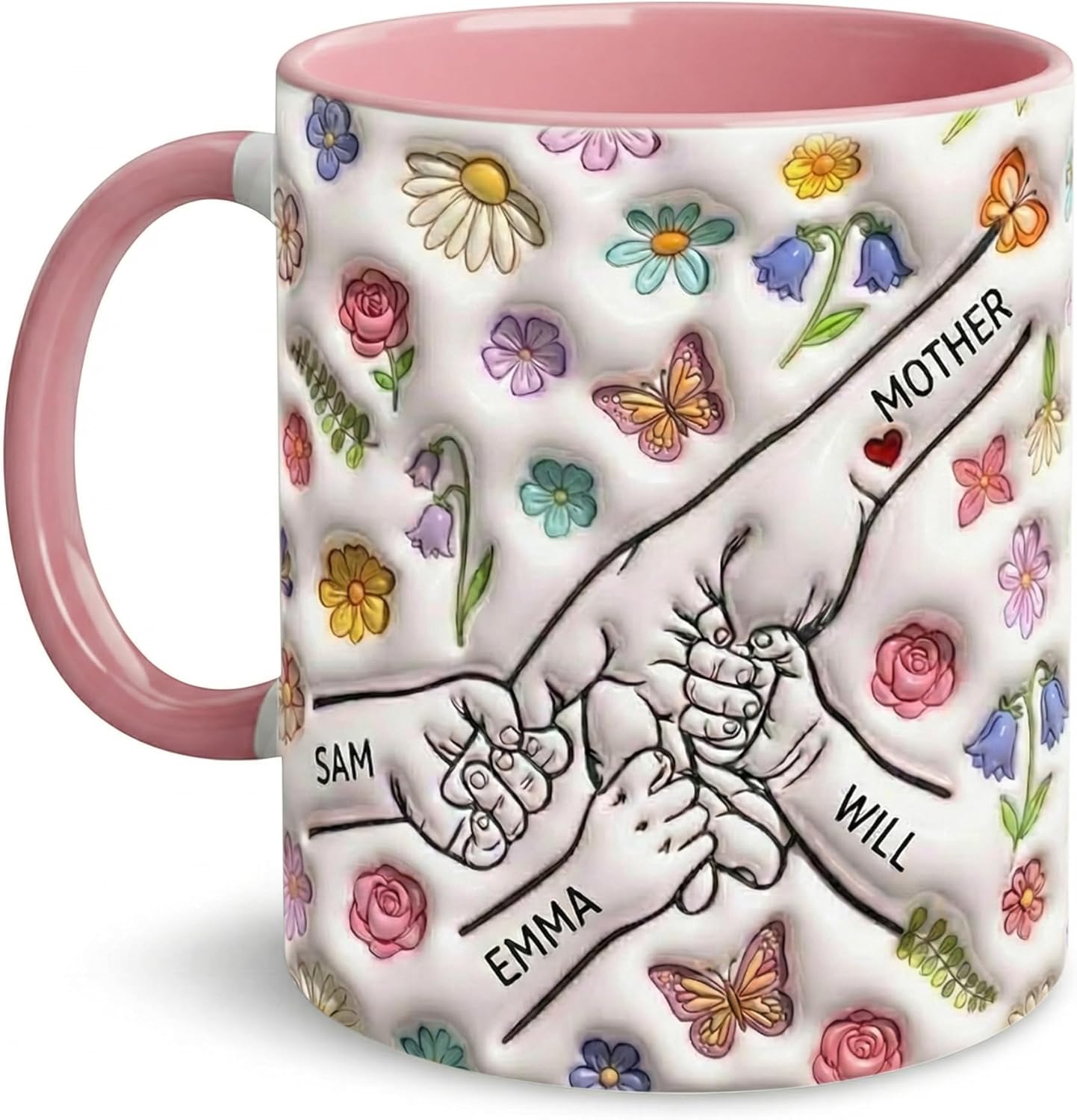Custom Mom Mug with Kids Names, Personalized Mama Coffee Cup, Customized Mothers Day Mug, Personalized Coffee Mugs, Grandma Gift, Christmas Mothers Day Birthday Gifts For Mom, Mugs Women 9