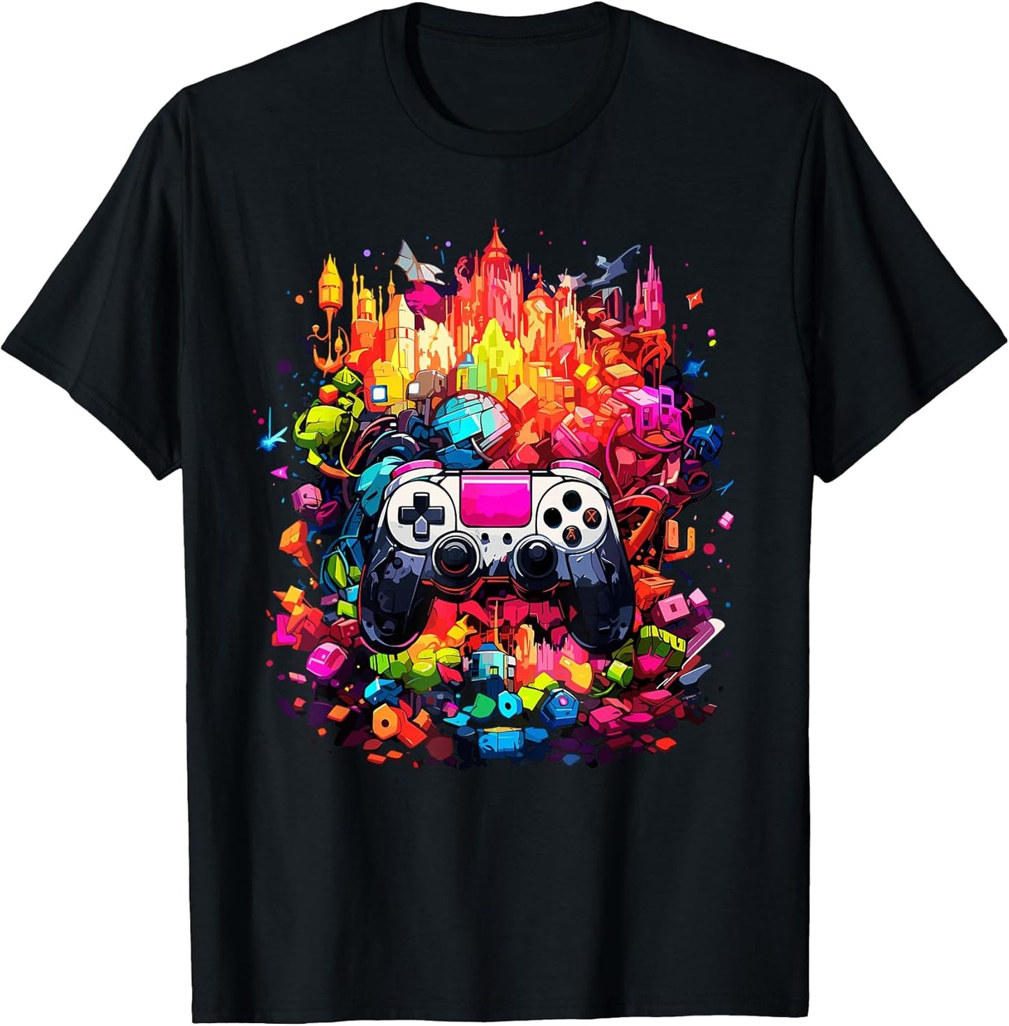 Cool Colorful Video Game Controller Funny Gaming
