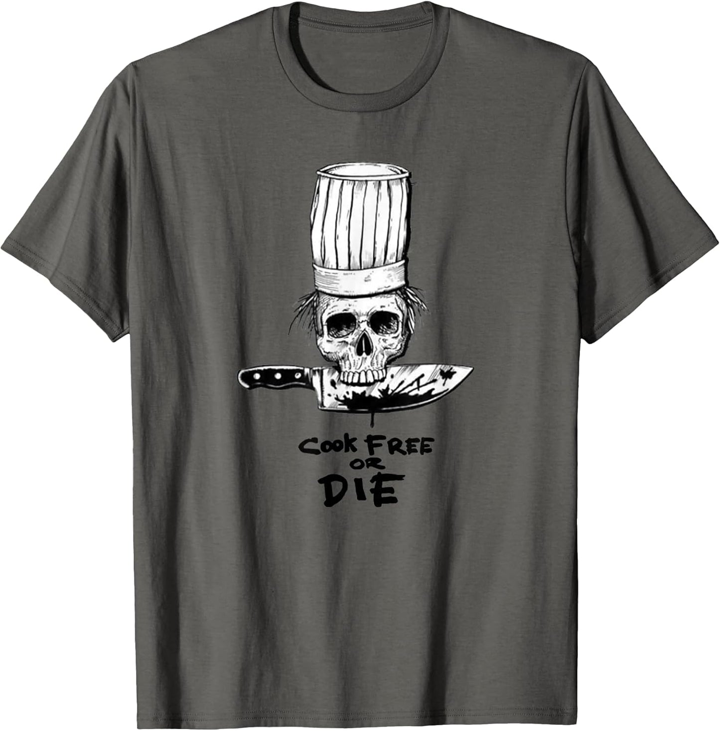 Bourdain Cook Free Or Die Funny Skull Chef Food