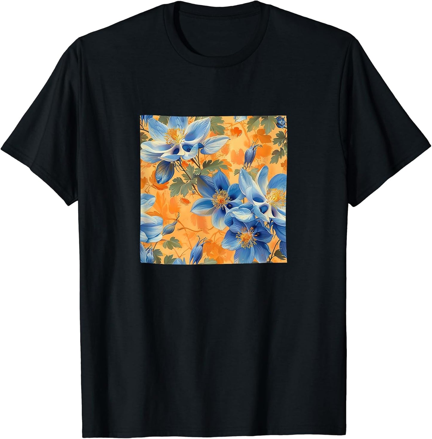 Columbine Flower Pattern Merch