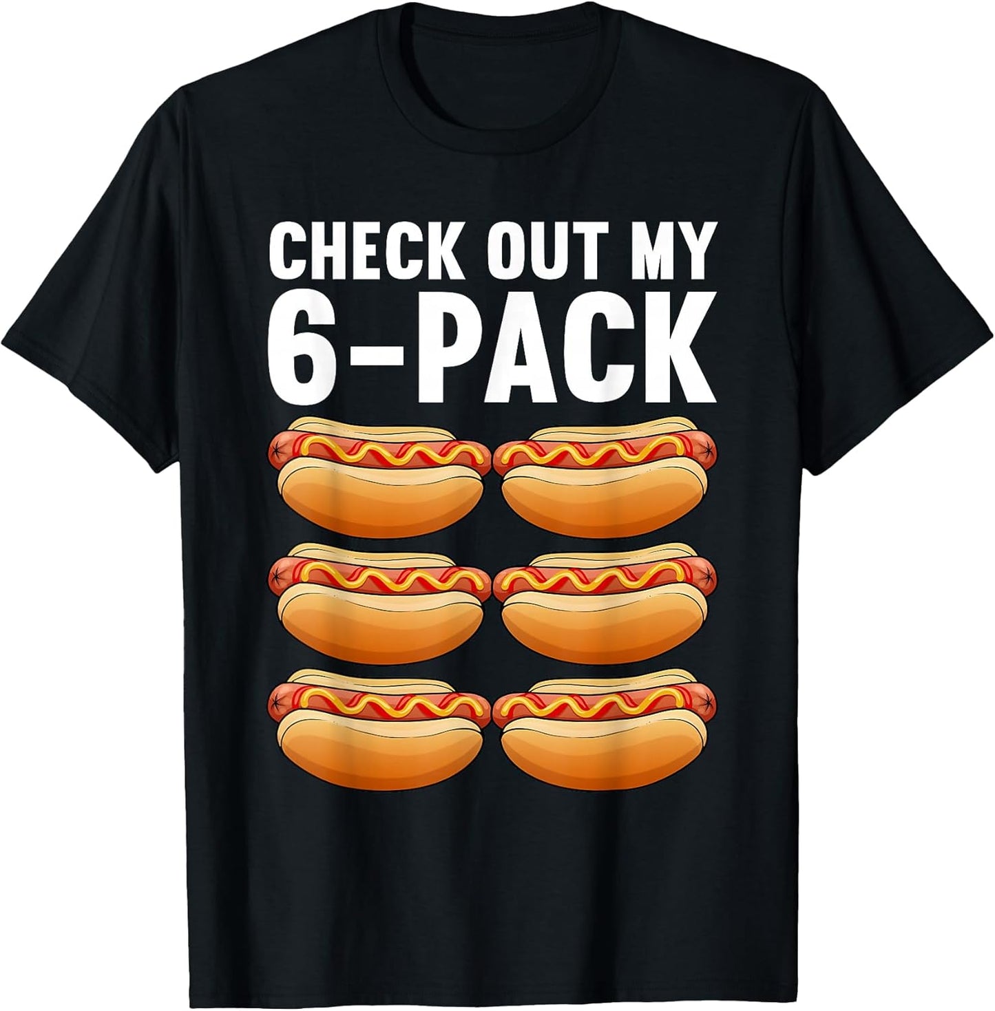 Cool Hot Dog Outfit for Men Women Adult Hotdog Lover Hot Dog T-Shirt
