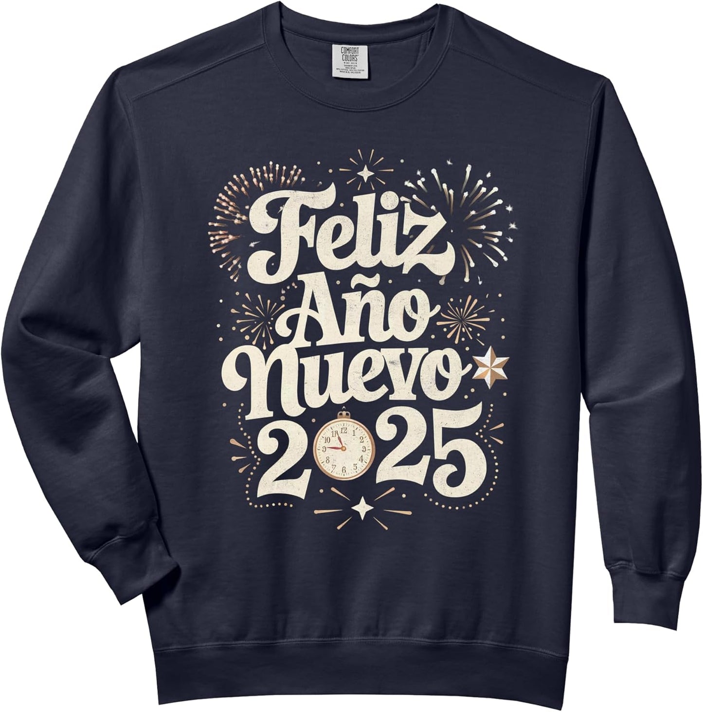 Feliz año nuevo 2025 Happy New Year Merch Apparel