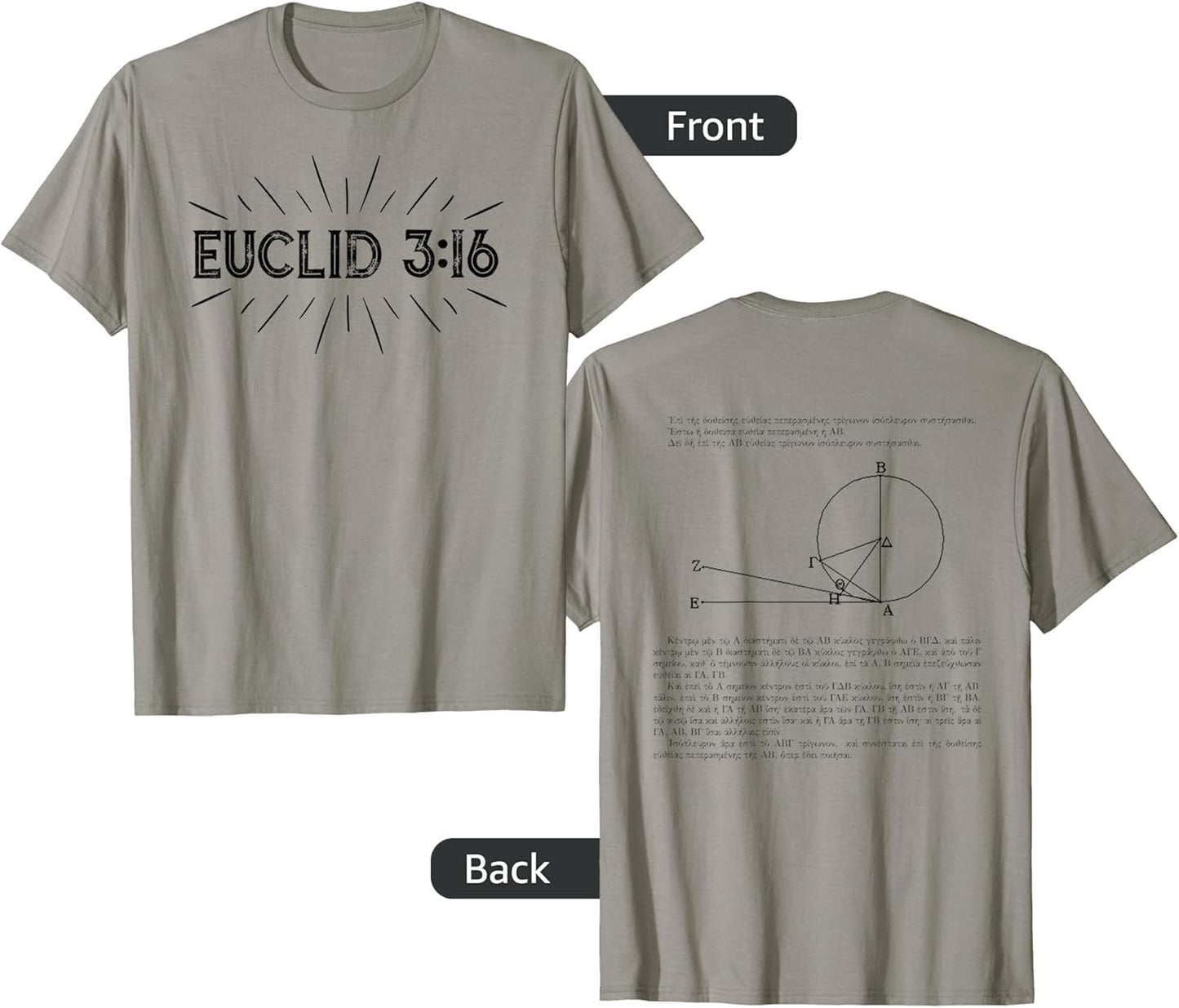Euclid 3:16 Elements Mathematics Nerd Geek Gift