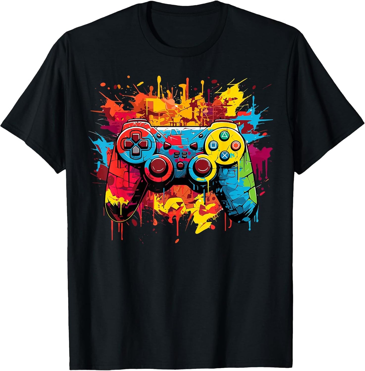 Gamer Graphic Video Game Playing Lover Gaming Geek Boys Men T-Shirt