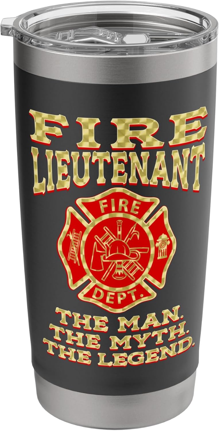 Funny firefighter lieutenant gifts for men & women