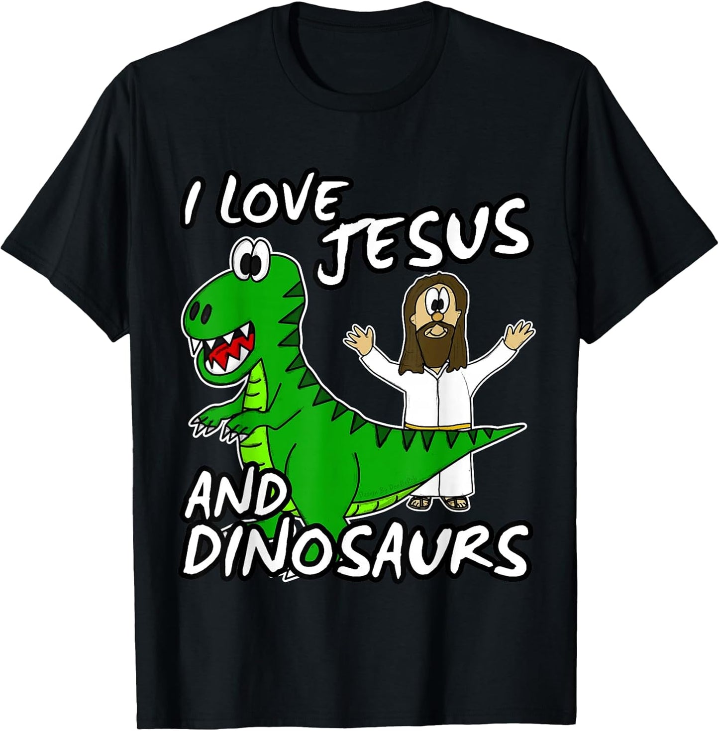 I Love Jesus and Dinosaurs Church By DoodleRob