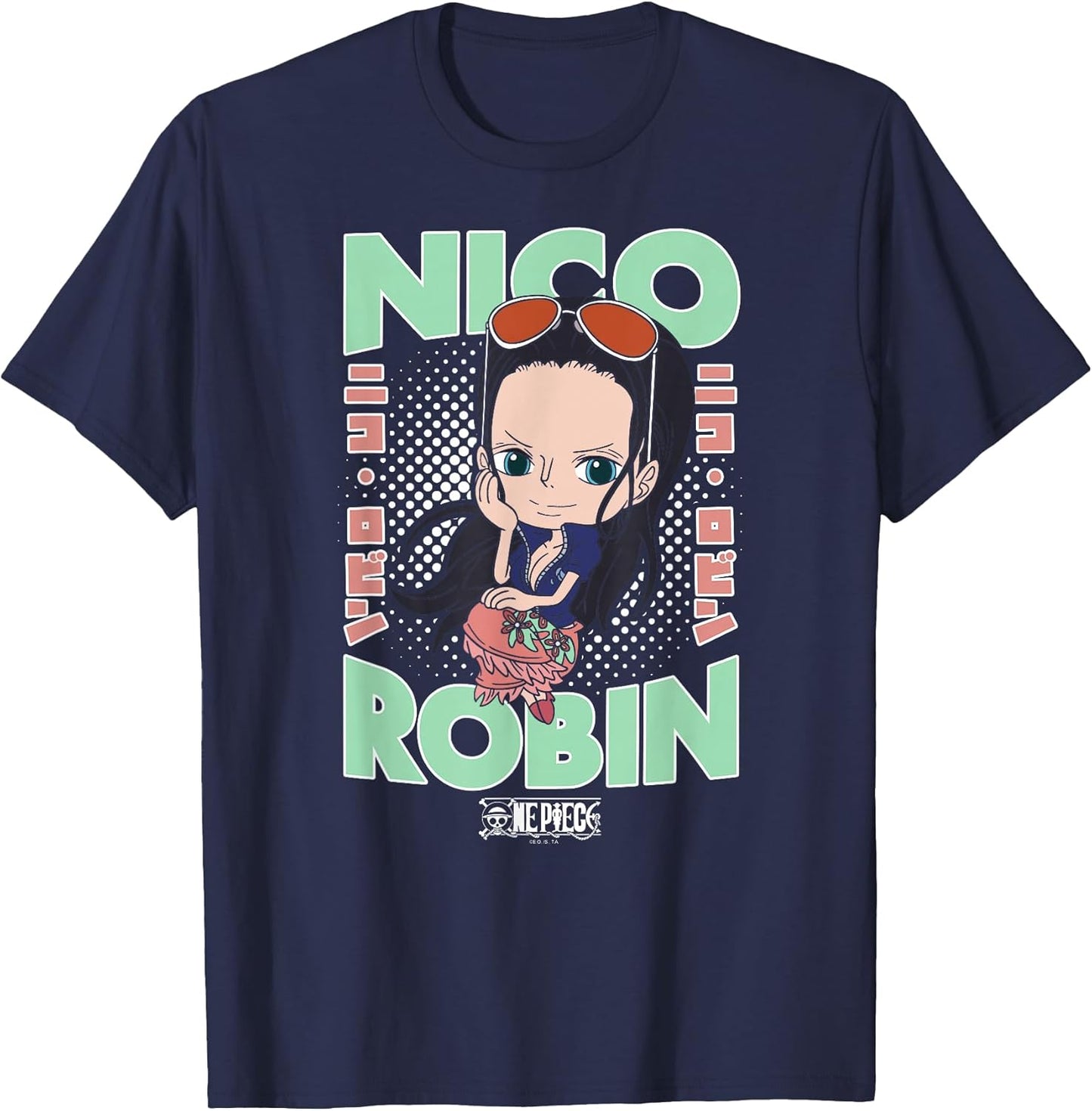 Anime Chibi Nico Robin Portrait T-Shirt