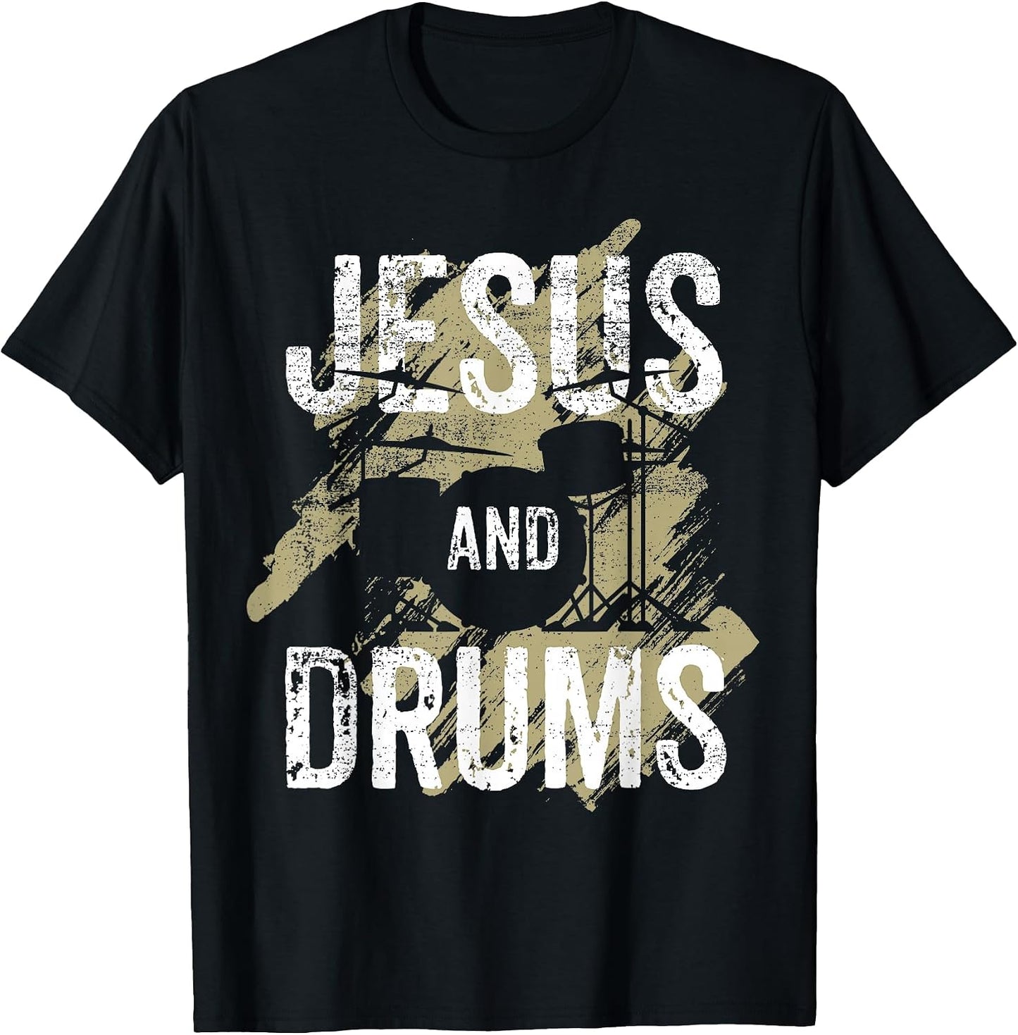 Church Drumming - Jesus & Drums - Christian Drummer T-Shirt