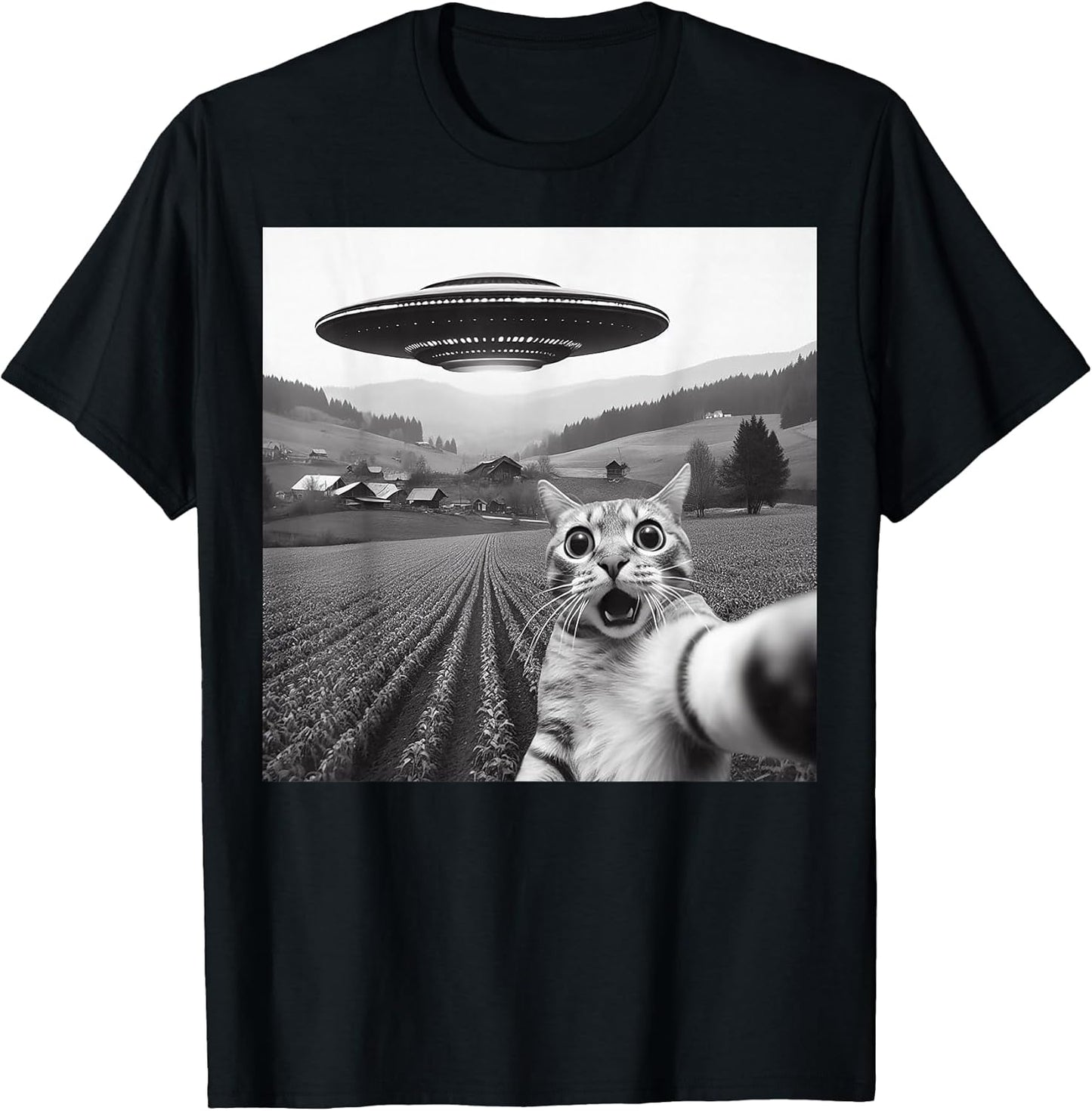 Funny Cat Selfie Graphic Tees