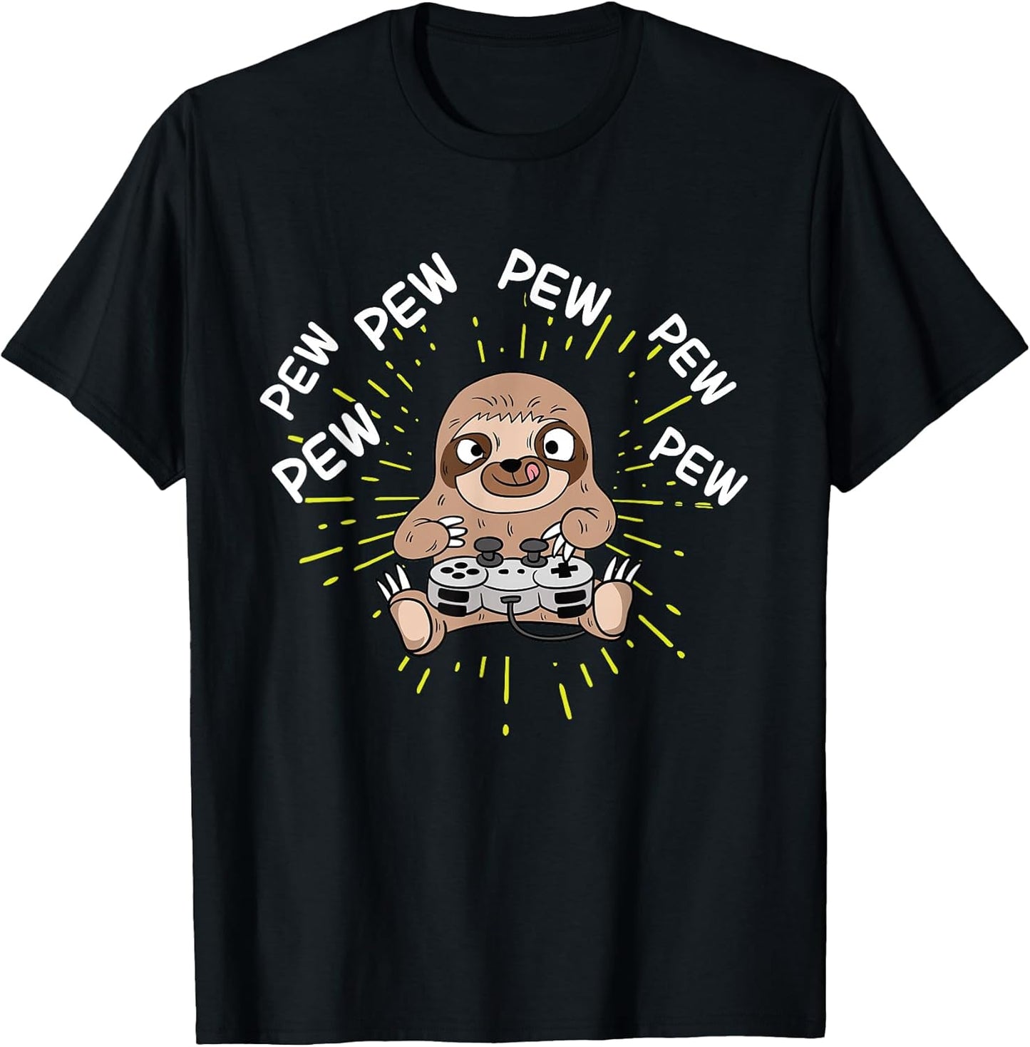 Pew Gamer Sloth Gaming T-Shirts & Gifts