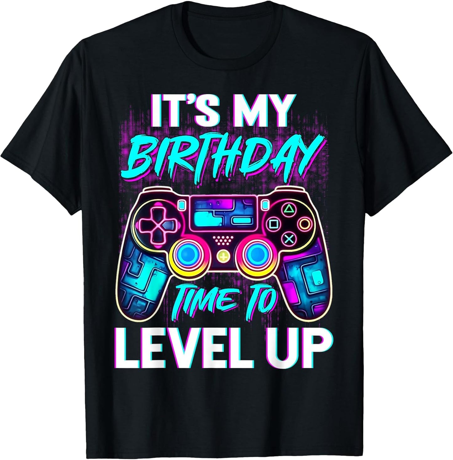 Video Gamer Geeks Kids Boys Birthday Party Tees.