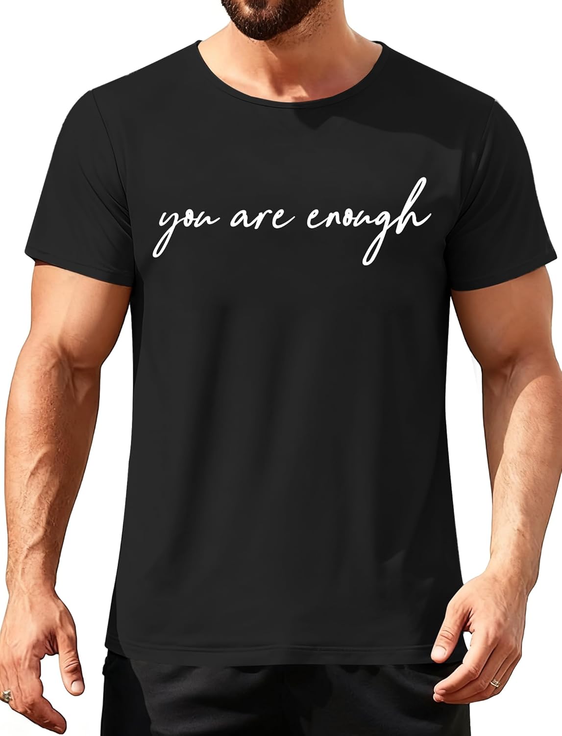 Mental Health Awareness Shirt Men You Matter Print T-Shirt Inspirational Tee Positive Short Sleeve Tops