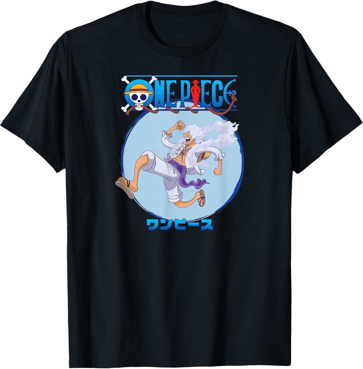 Anime Luffy Gear 5 Action Pose T-Shirt