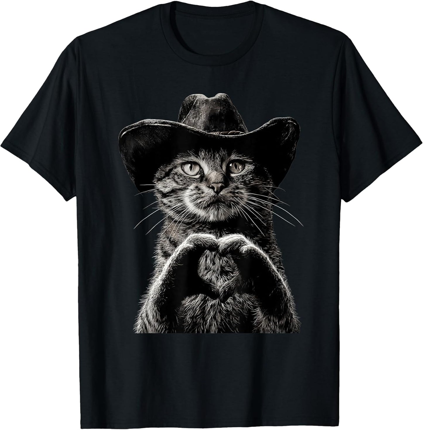 Funny Western Country Cowboy Cat Graphic