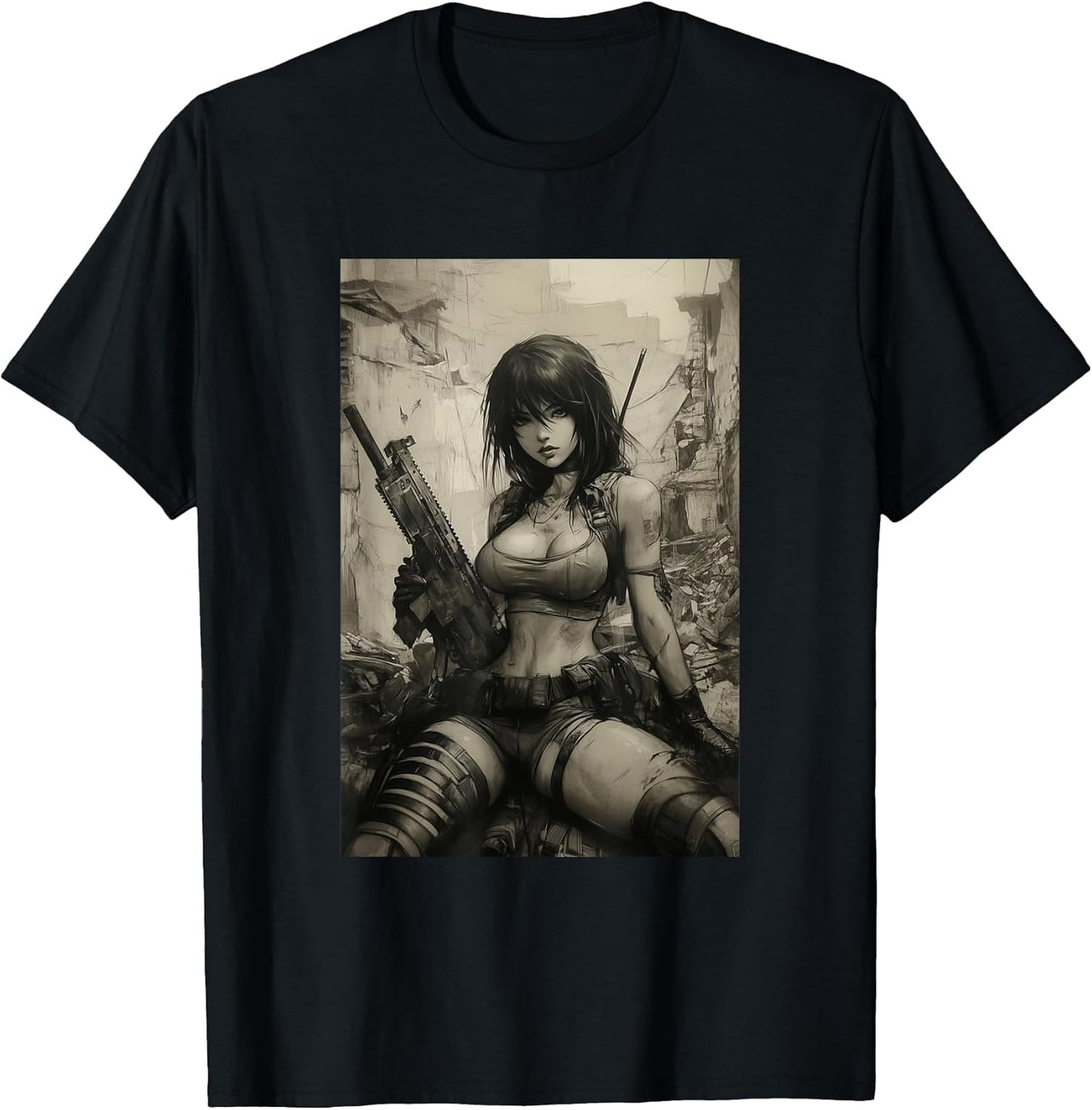 Sexy Anime Girl Dystopia Merch for Men Manga Art