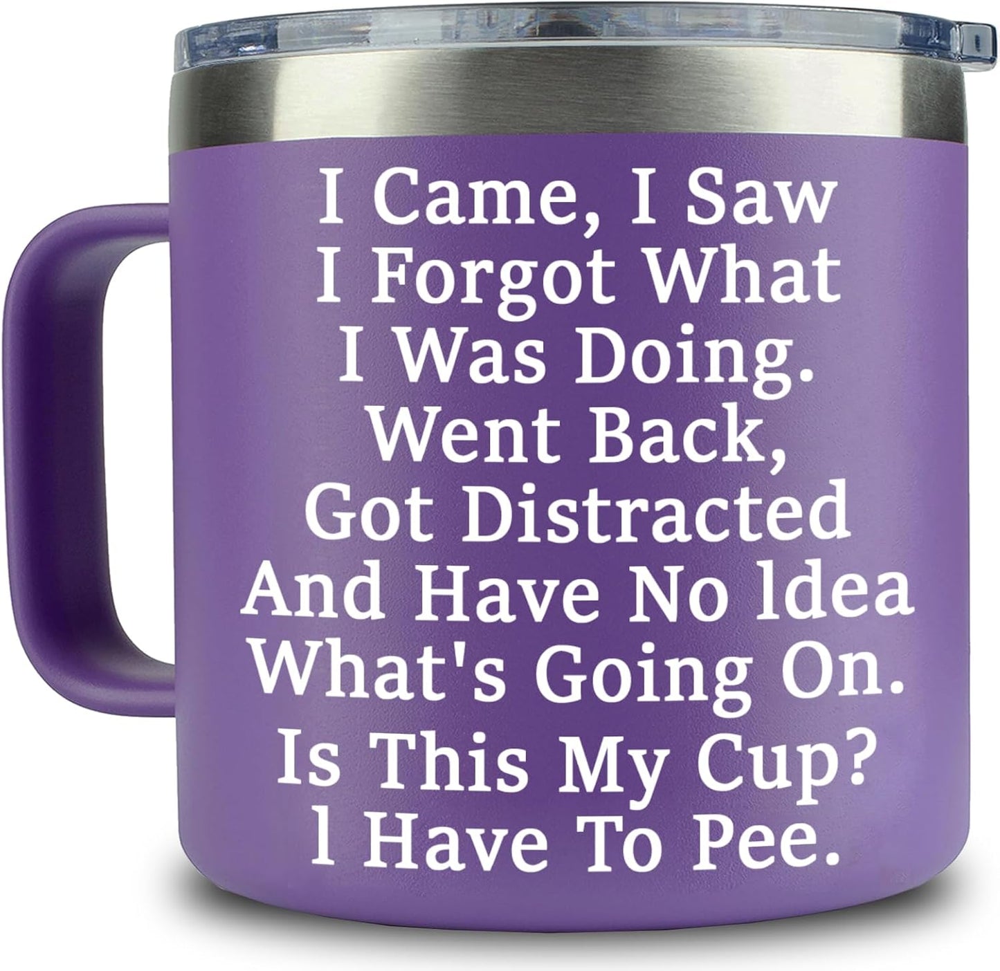 Birthday Gifts for Women - I Came I Saw I Forgot Coffee Mug 14oz - Gag Gifts Funny Sarcastic Old People Women Mom Grandma Elderly Senior Citizen 65th Birthday Gifts, 75th, 40th, 50th, 60th