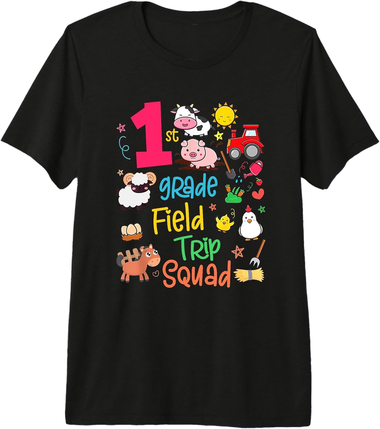 Farm Animals Field Trip Crew 1st Grade Squad Gifts