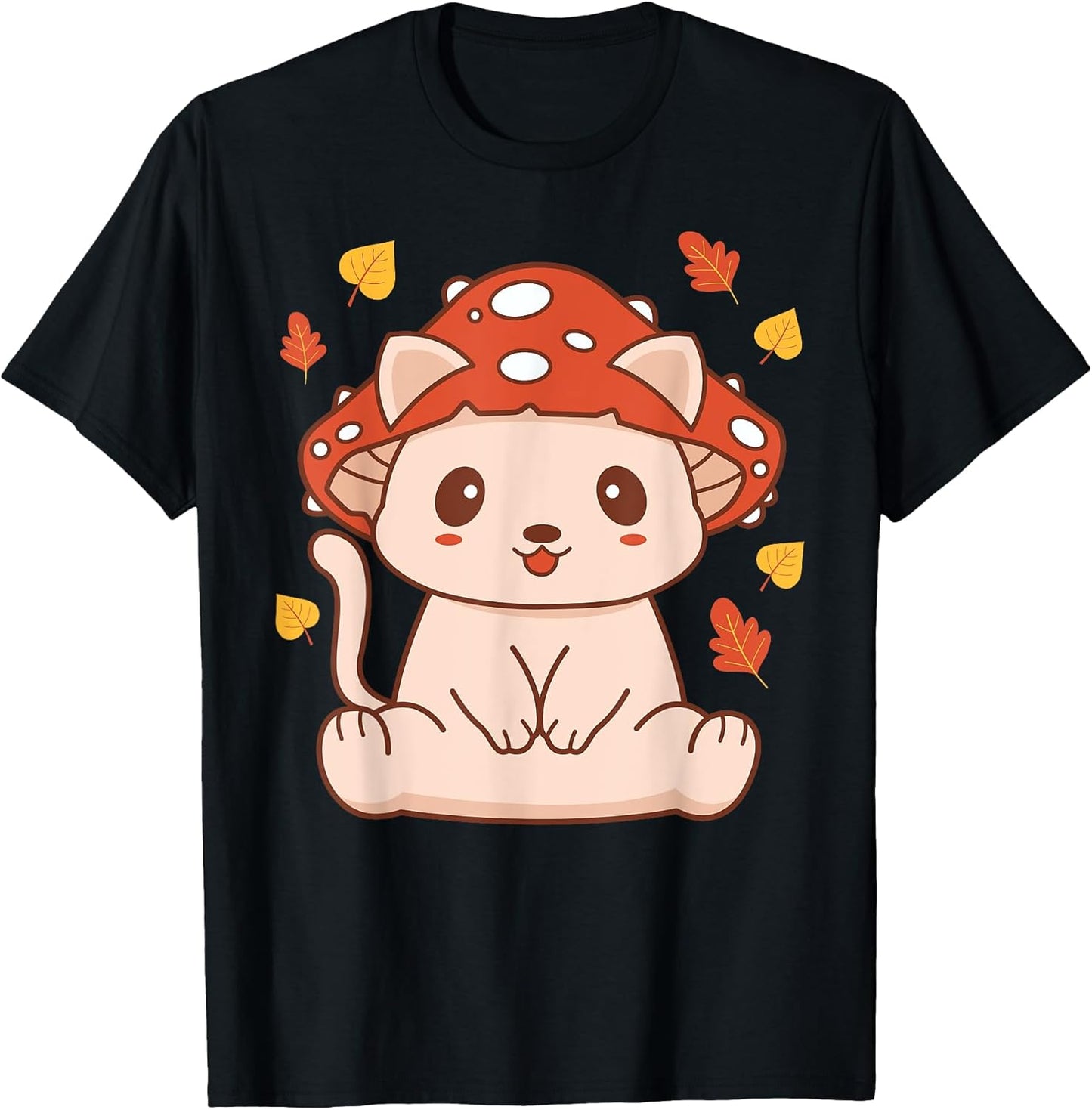 Cute Kawaii Toadstool Mushroom Cat