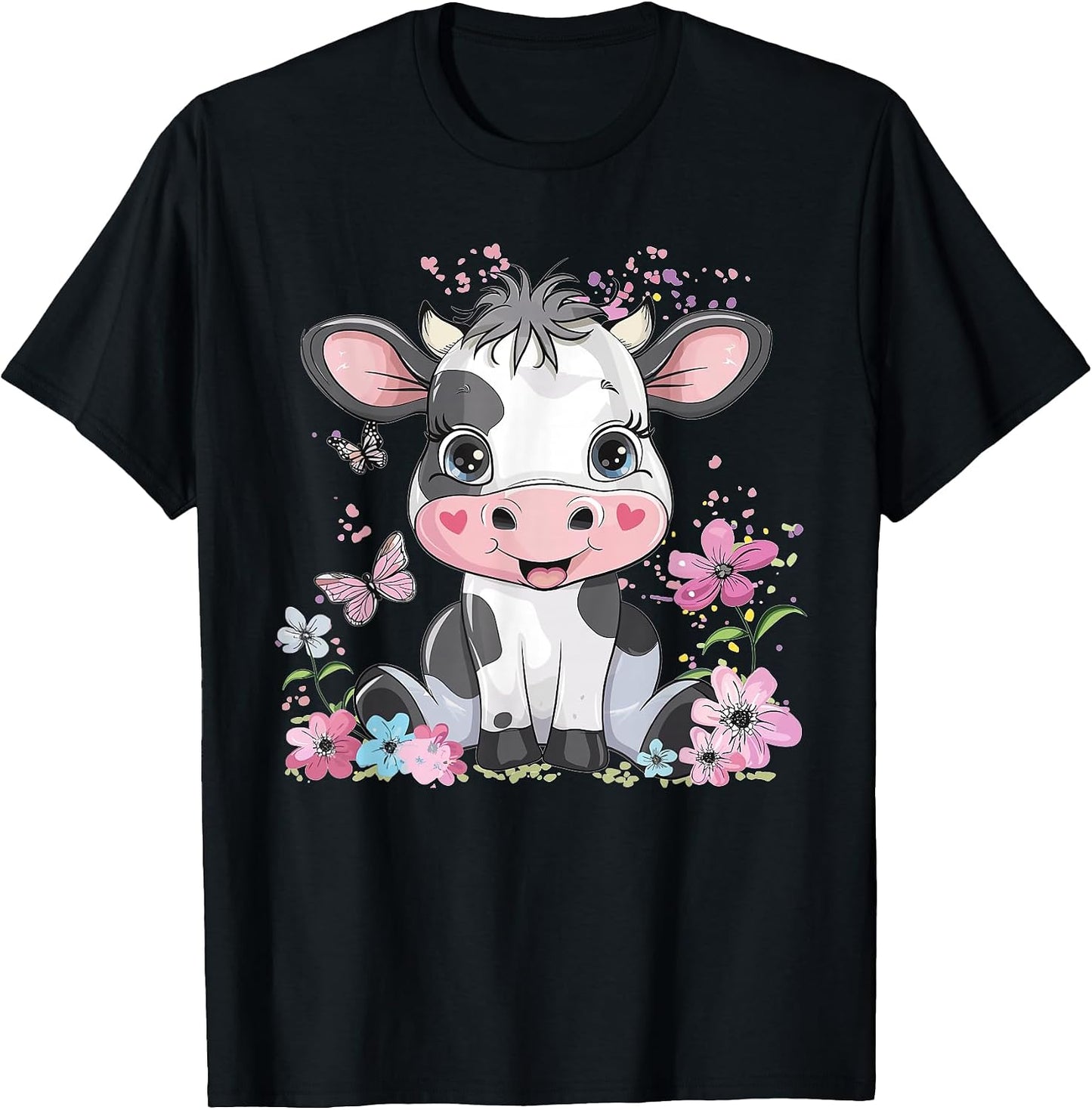 Colorful Cow Art I Cartoon Cow