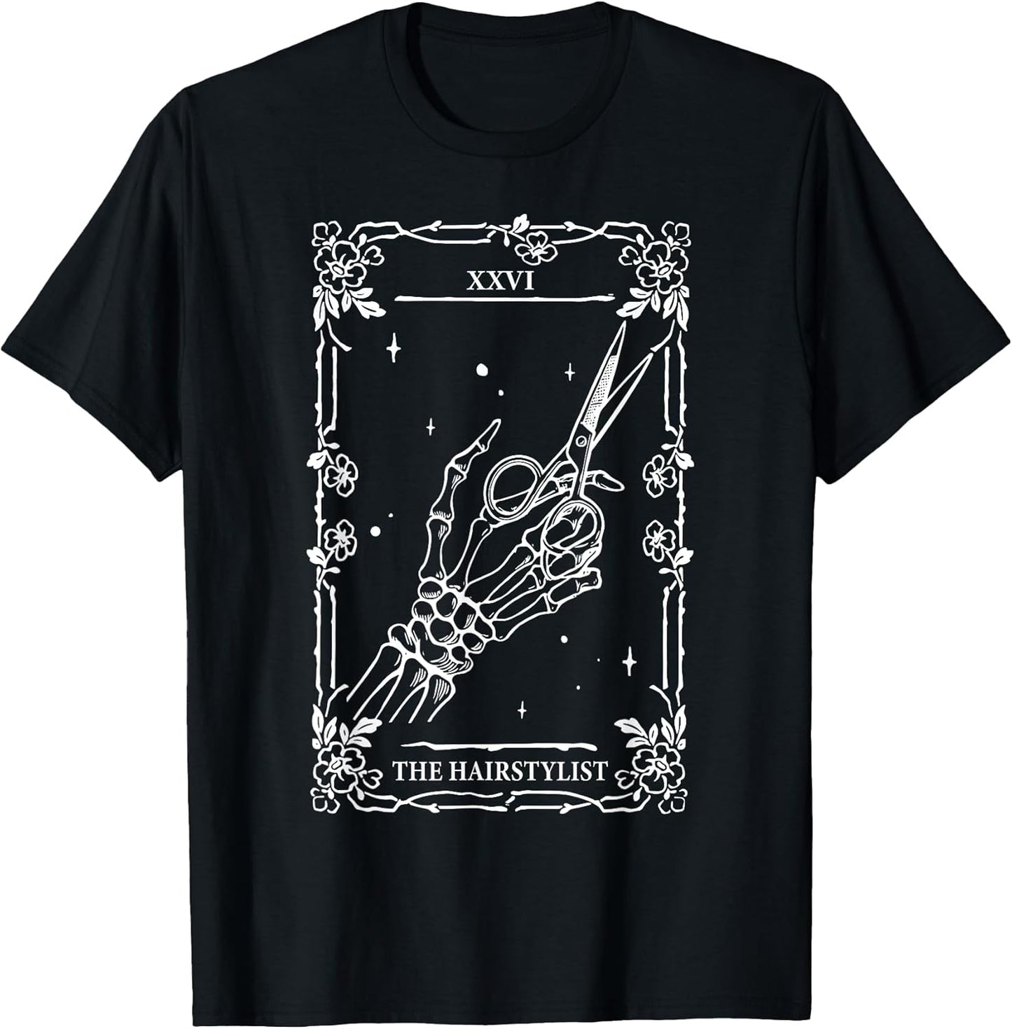 The Hairstylist Tarot Card Skeleton Hand Salon