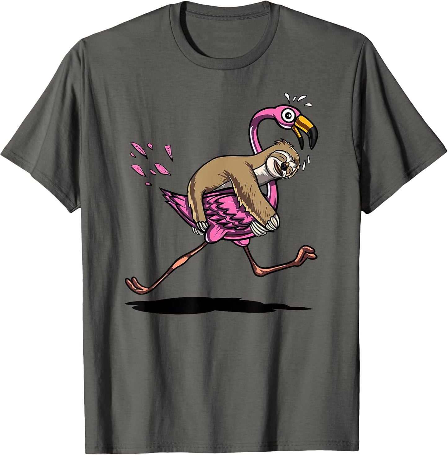 Sloth Riding Flamingo