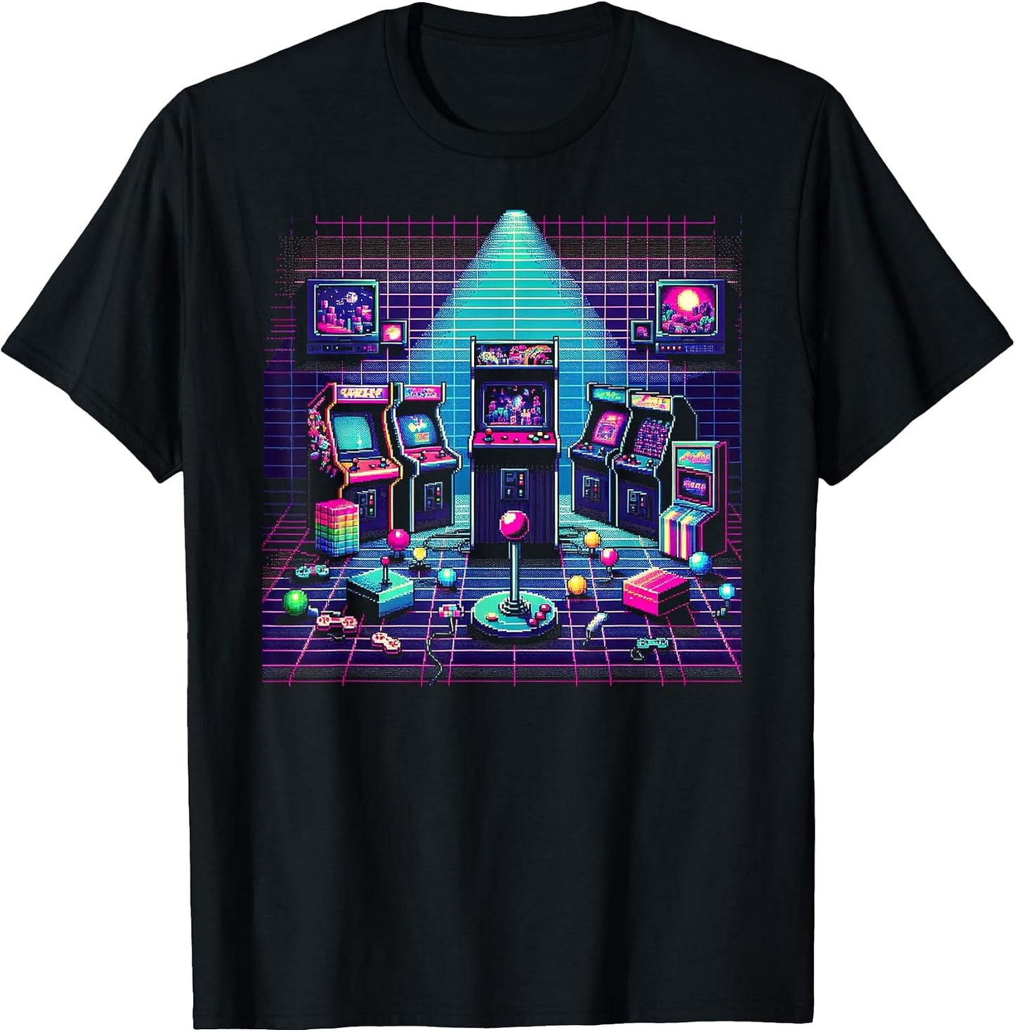Classic Arcade Gaming Design T-Shirt