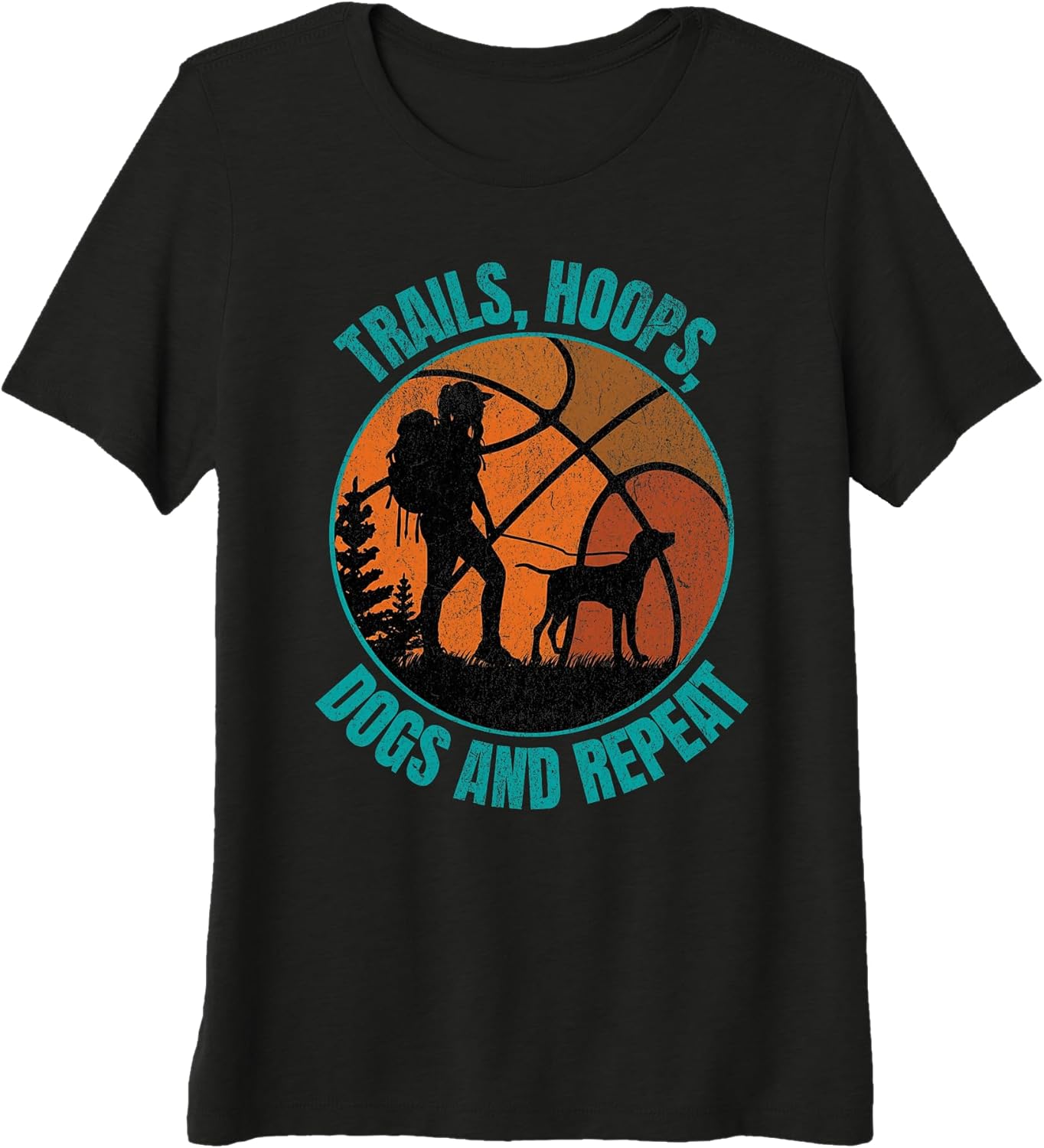 Retro Dog Hiking Womens Outdoors
