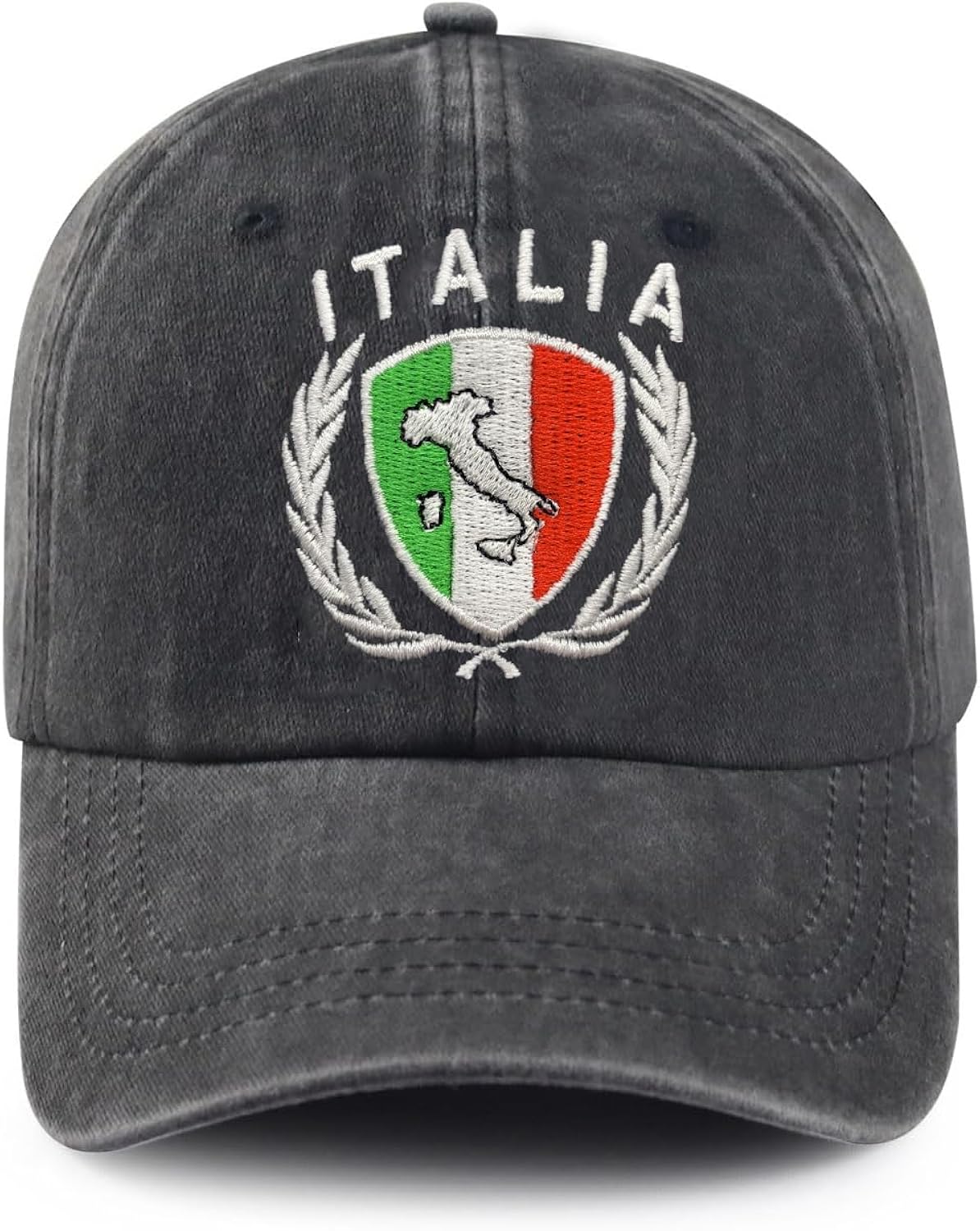 Italy Italia Italian Flag Embroidered Hat for Men Women Cotton Adjustable Baseball Cap Hats
