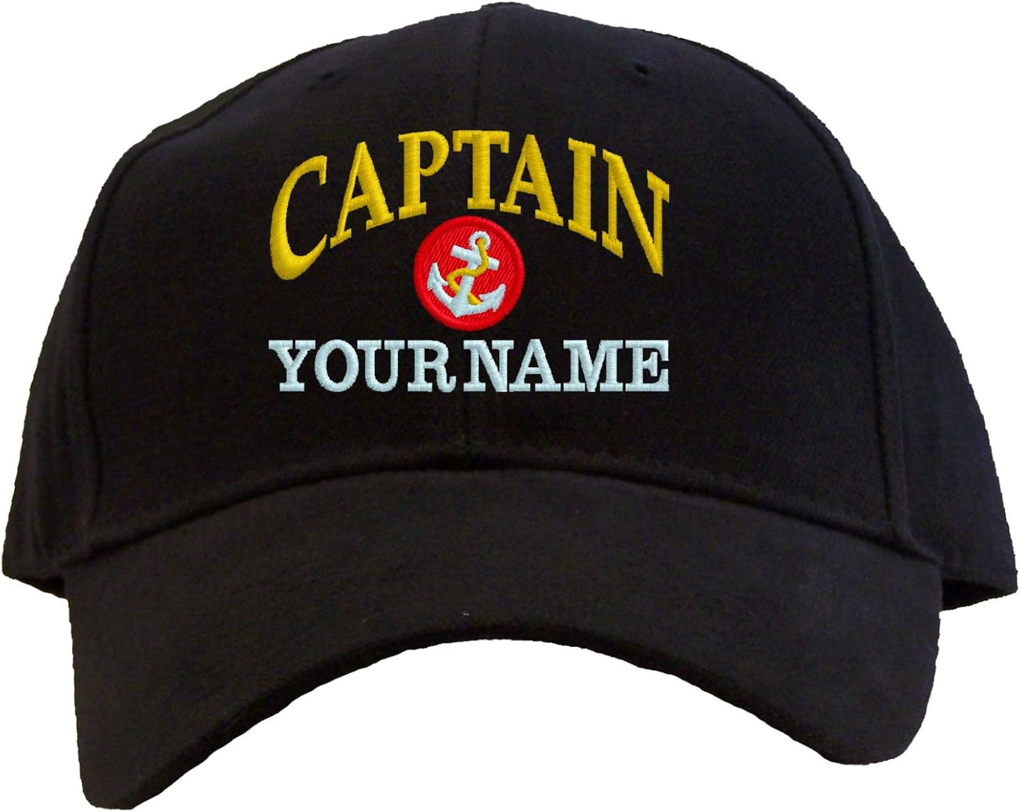 Personalized Captain with Name or Boat Name Baseball Cap Embroidered