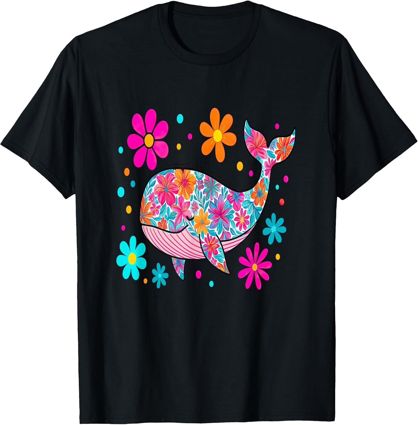 Preppy Floral Summer Whale Merch Store