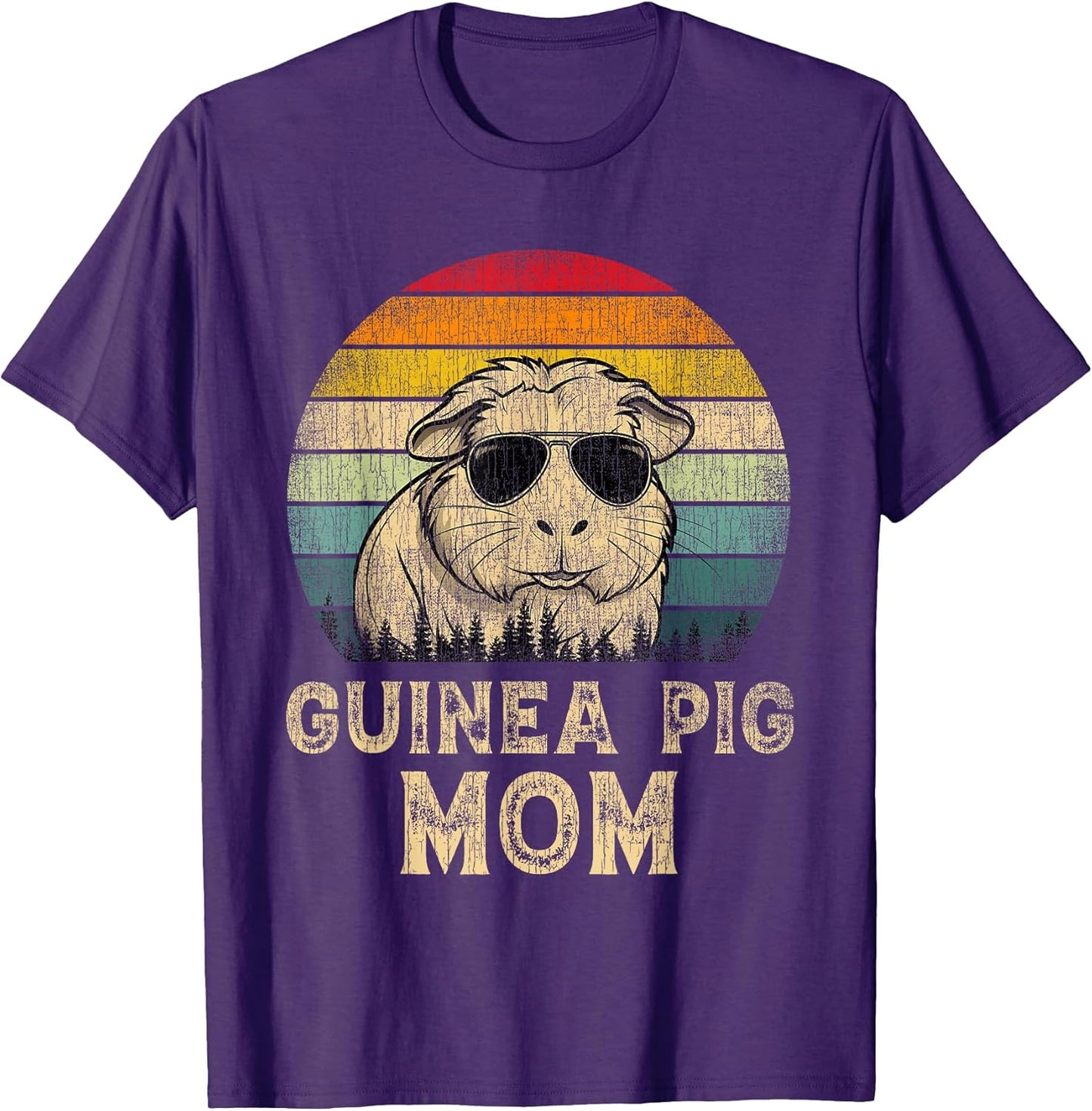 Guinea Pig Mom Vintage Retro Mothers Day Funny