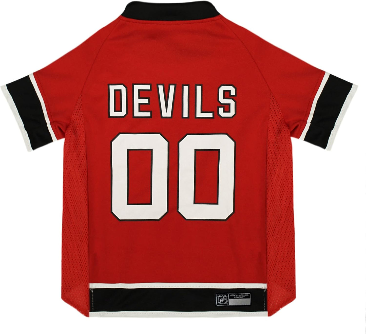 NHL New Jersey Devils Jersey for Dogs & Cats, Large. - Let Your Pet Be A Real NHL Fan!
