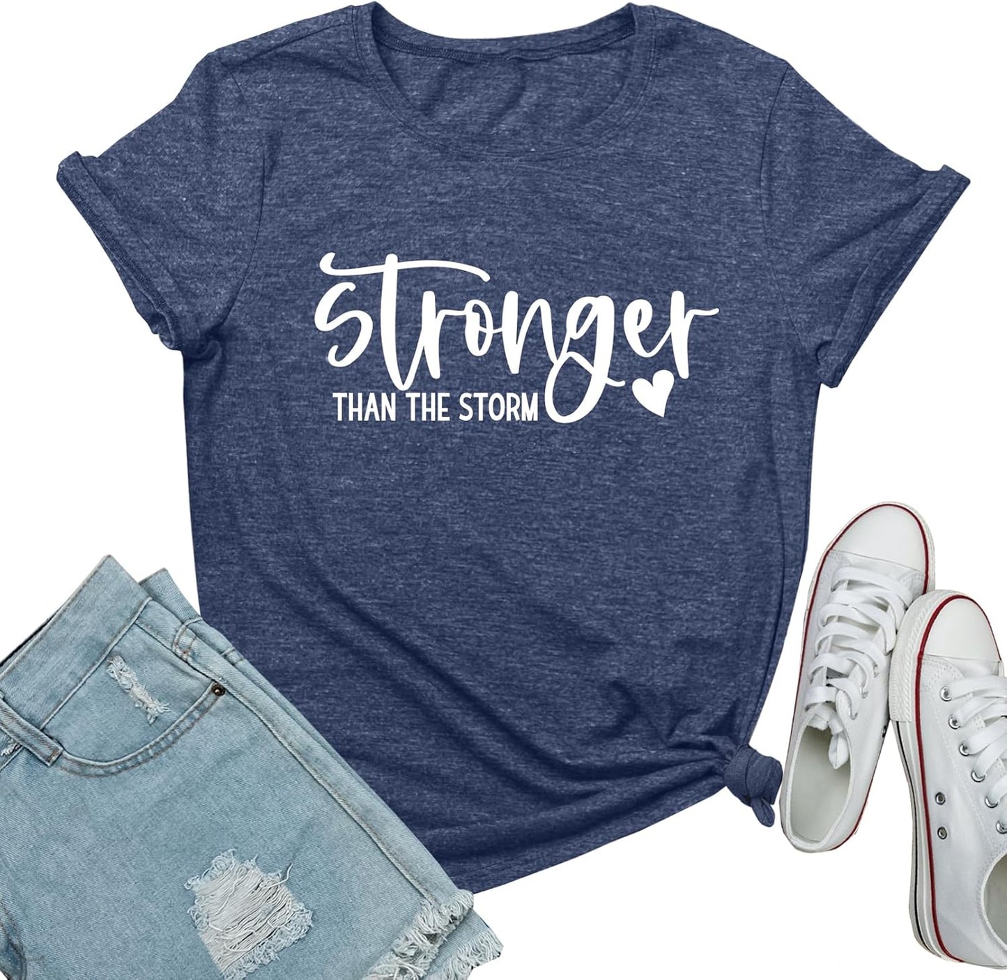 Women Cute Graphic Stronger Tee Shirts