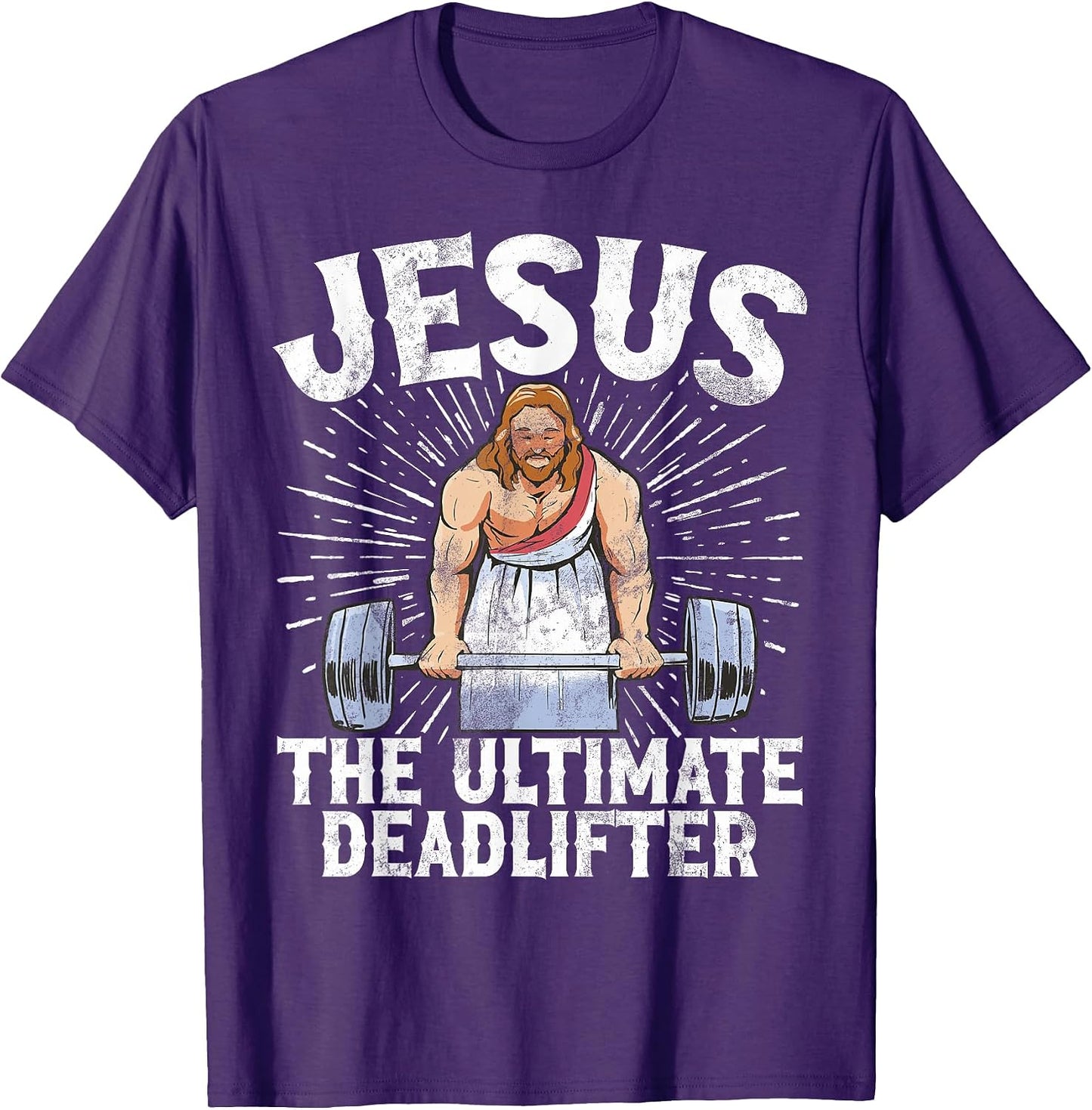 Jesus The Ultimate Deadlifter Bodybuilding Tee