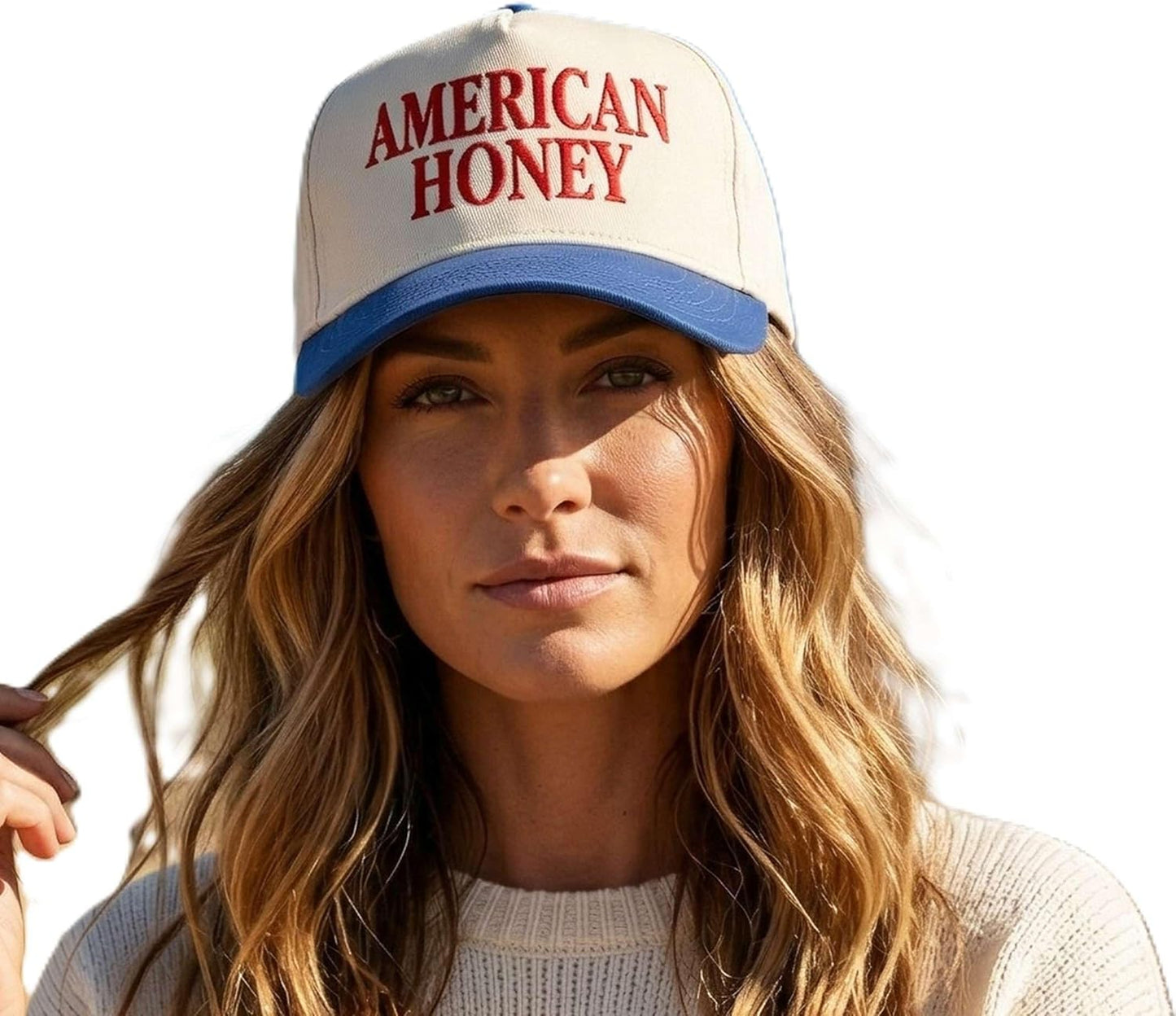 Retro 2-Tone Canvas Baseball Cap for Women - Funny Embroidered Distressed Snapback, Adjustable Cotton Dad Hat