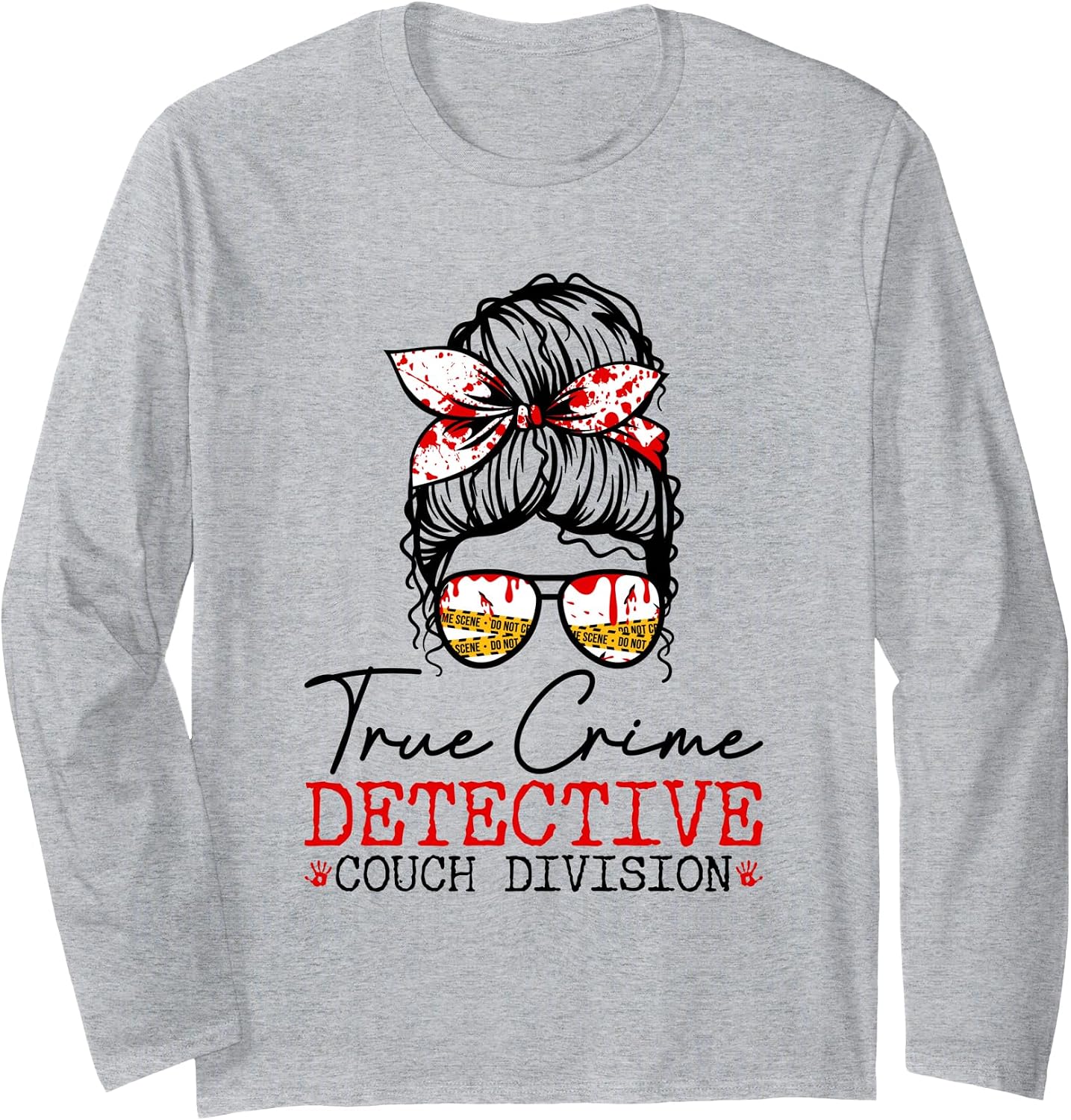 True Crime Glass Of Wine In Bed By Nine Messy Bun
