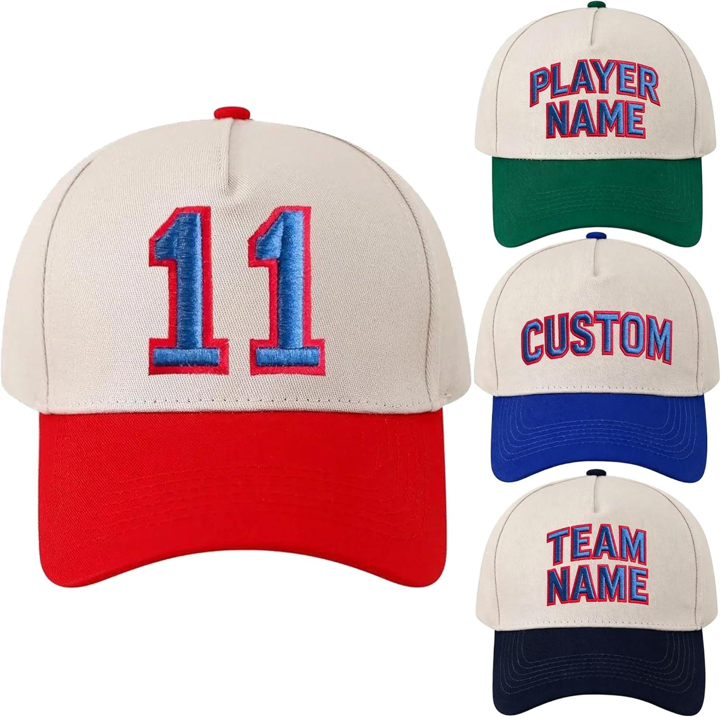 Personalized Embroidery Baseball Hat Custom Number or Letter Game Day Baseball Cap for Sports Lover Dad Mom Men Women