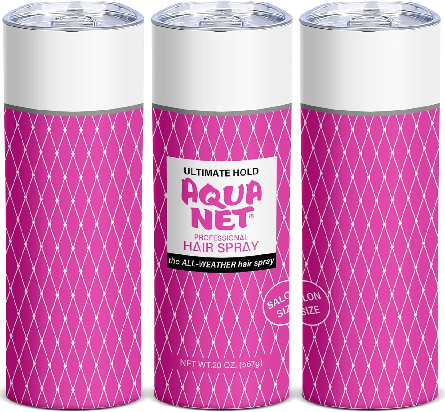 Funny Tumbler, Hairspray Tumbler 20oz Skinny Cup Gift for Women Interesting Packaging Reusable Stainless Steel Coffee Mug with Lid for Hot & Cold Drinks (Pack of 1)