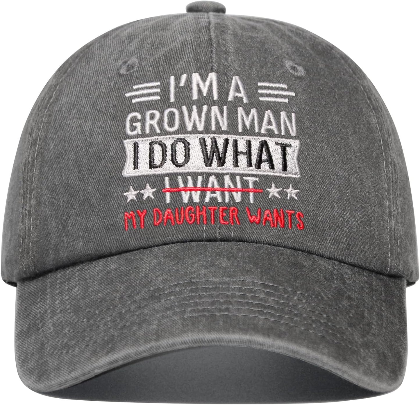Dad Gifts, Father Day Christmas Birthday Gifts for Dad from Daughter, Adjustable Embroidered Baseball Cap