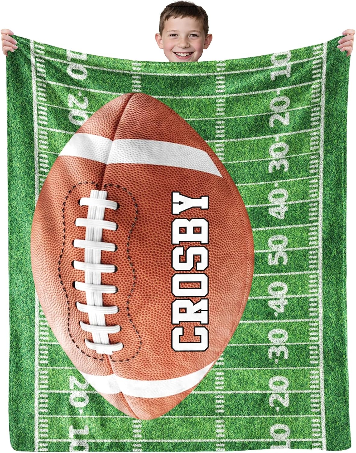 Personalized Baseball Blankets for Boys, Custom Flannel Soft Throw Blanket with Picture, Baseball Gifts for Kids Men