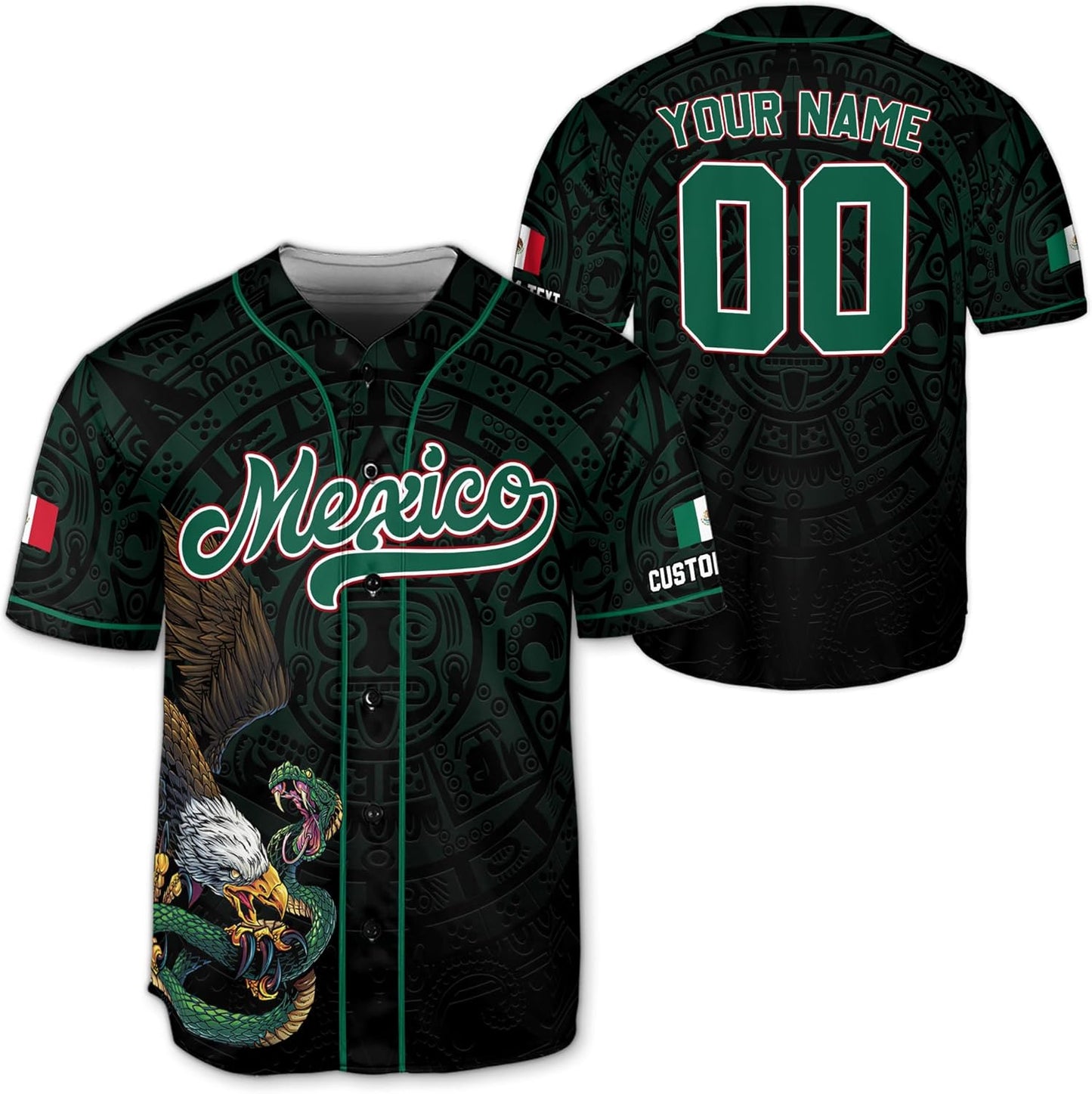 Mexico Baseball Jersey, Mexico Jersey, Custom Baseball Jersey, Baseball Jersey Men, Custom Jersey De Mexico