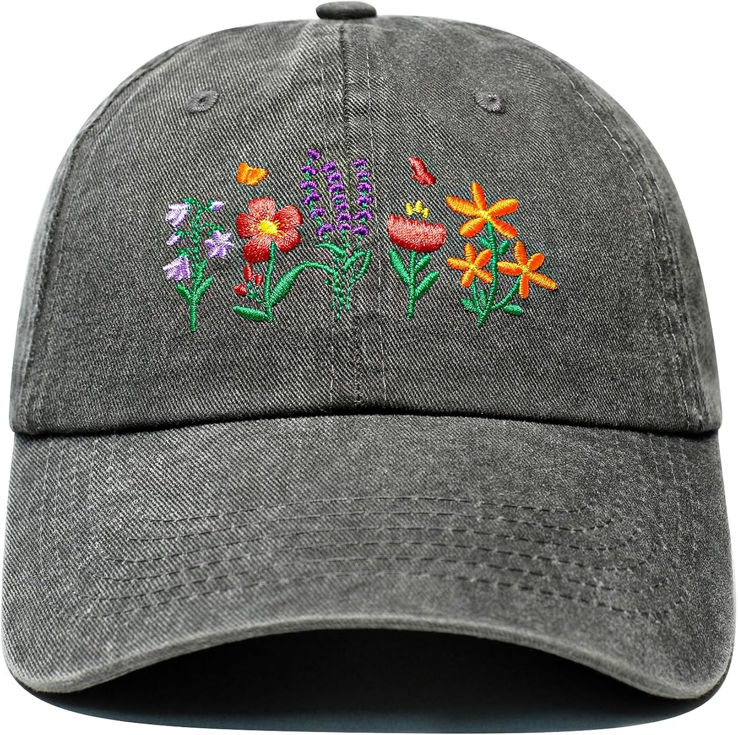 Gardening Gifts for Women, Christmas Birthday Gifts for Gardeners Woman, Adjustable Embroidered Flower Garden Hats