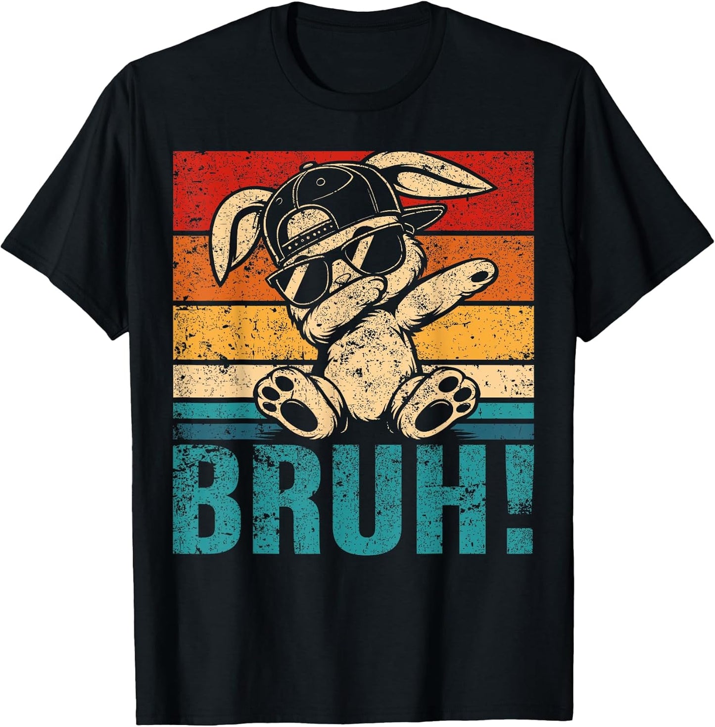 Easter Day Bruh Bunny Outfit Gifts Graphic Tees