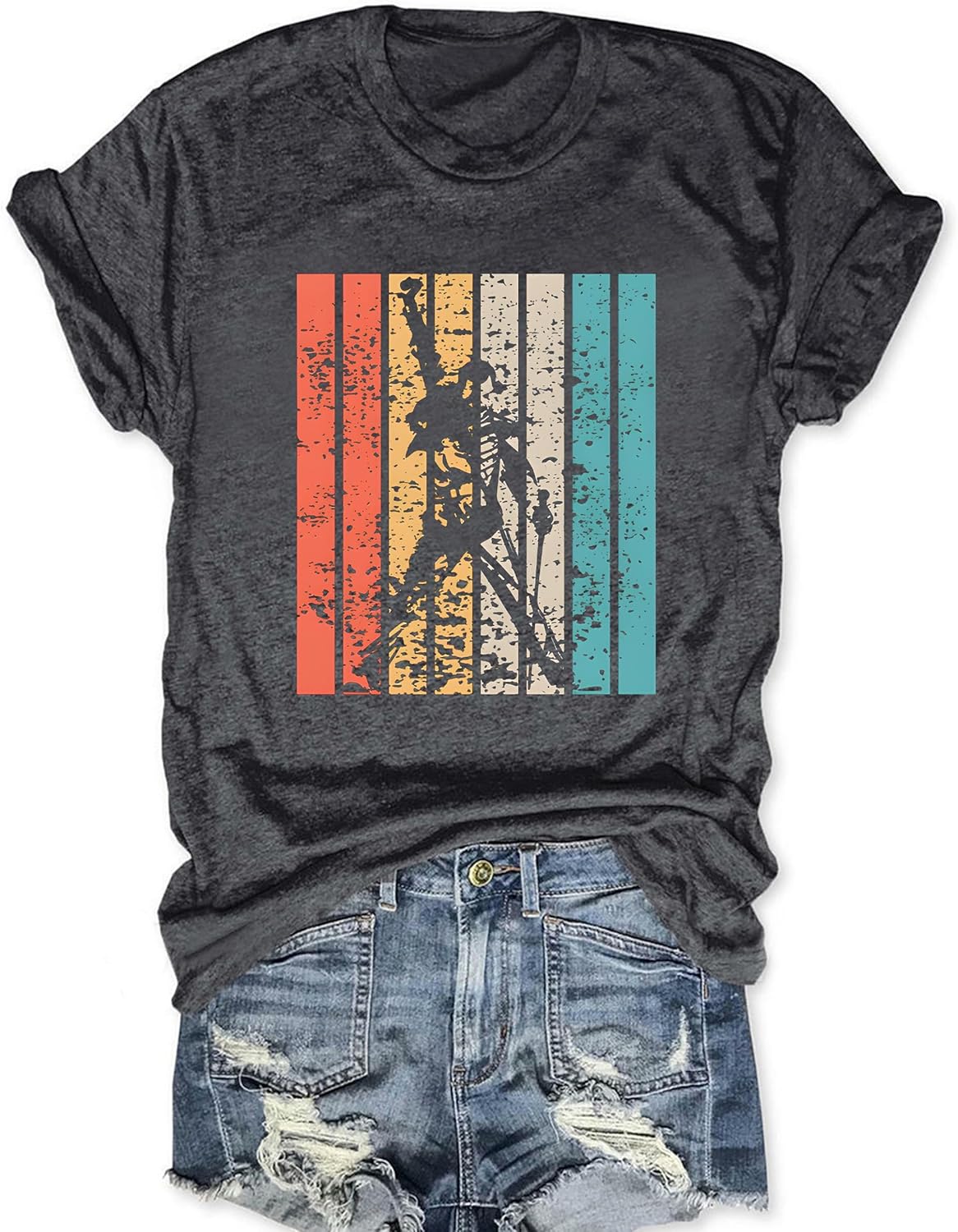 Women Rock Band T Shirt Vintage Country Music Shirt Retro Nashville Graphic Tees Concert Outfits Short Sleeve Tops