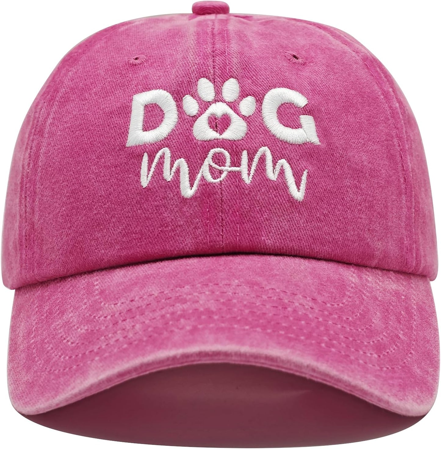 Dog Mom Gifts for Women, Dog Mom Hat, Mothers Day Christmas Birthday Gifts for Dog Lovers - Adjustable Caps