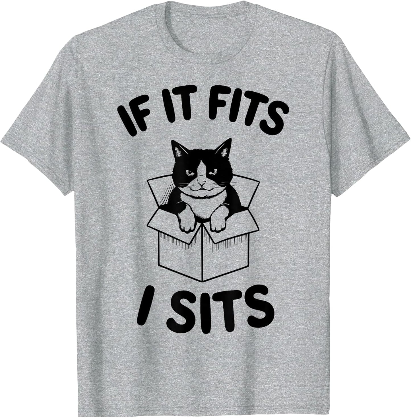 Silly Cat If It Fits I Sits Meme Mom Dad Mama