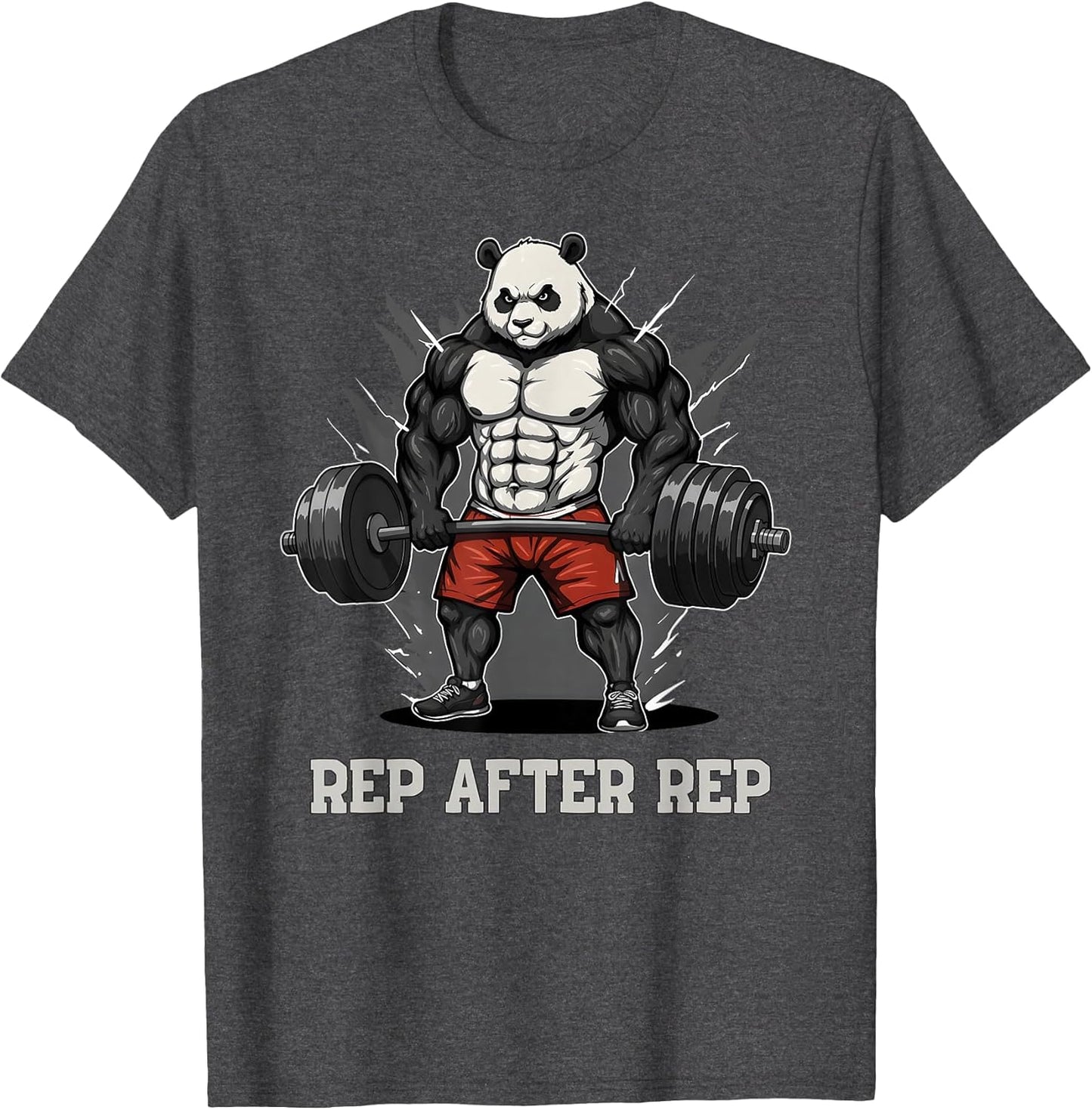 Funny Panda Gym Anime Graphic Workout Clothing