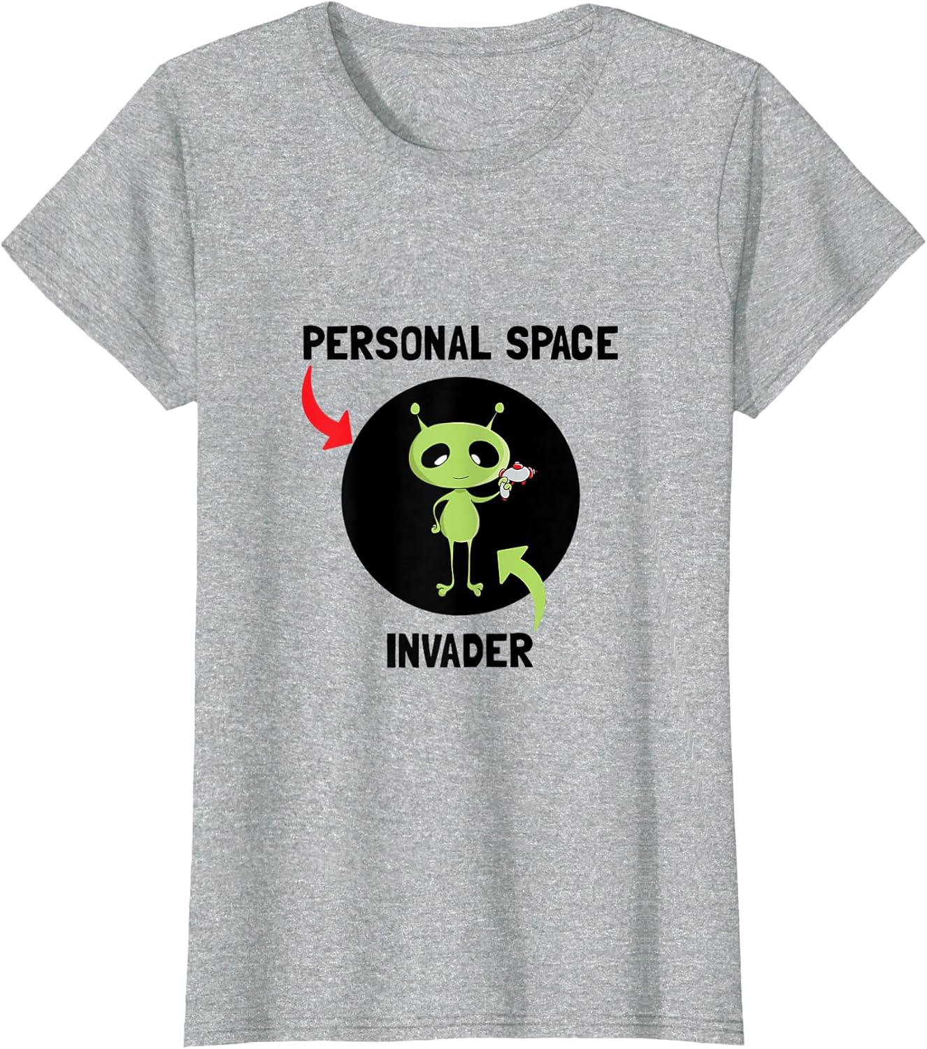 Personal Space Alien Invader Funny Nerd T-Shirt