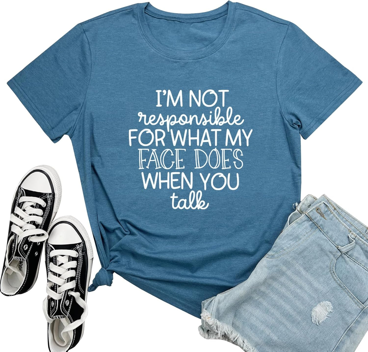 Women I AM NOT Tee Cute Graphic Soft T Shirts